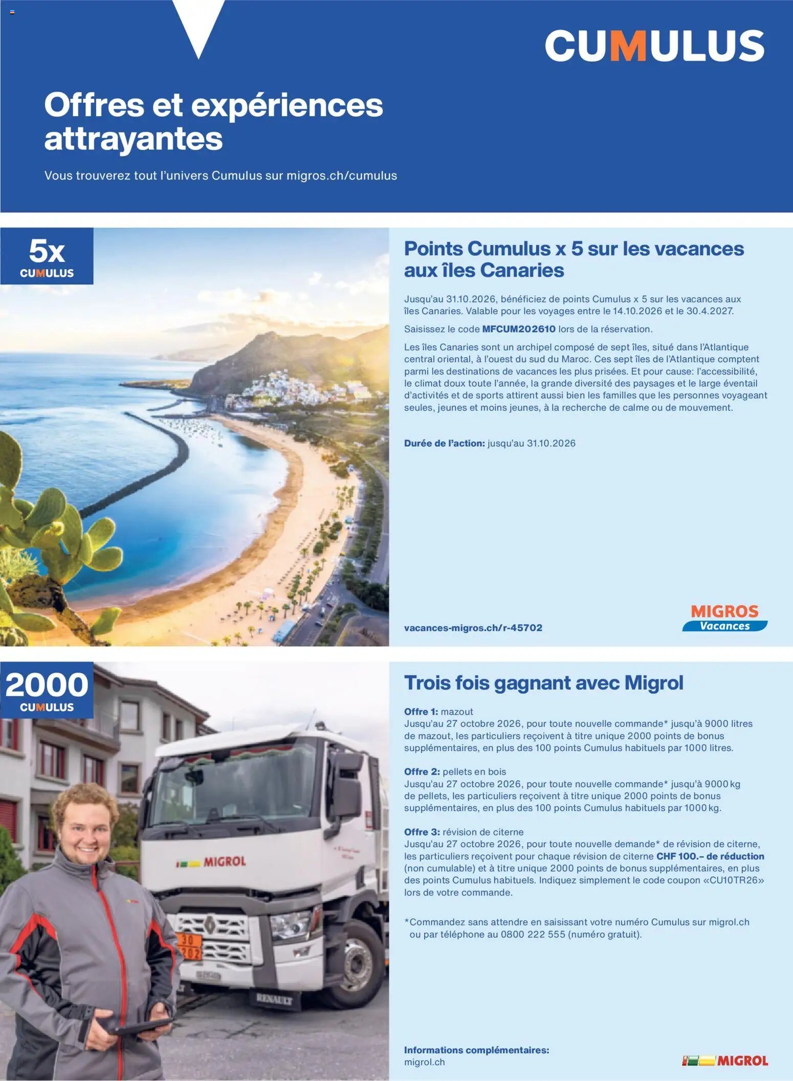 Migros aktionen Magazine FR