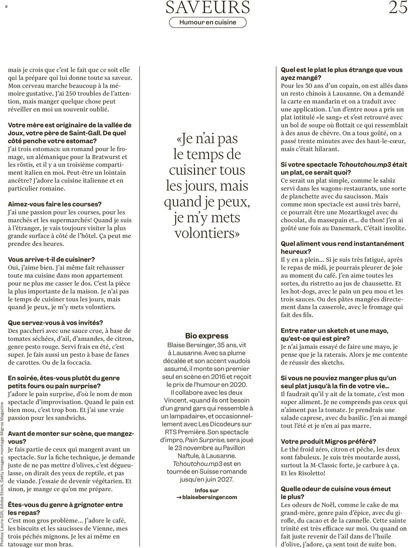 Migros aktionen Magazine FR