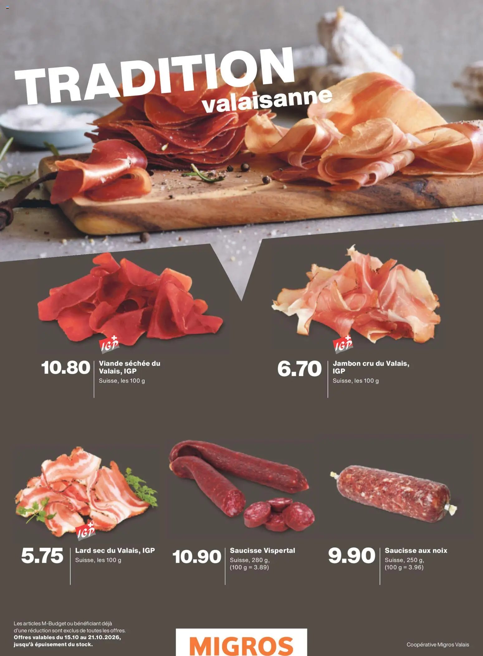 Migros aktionen Magazine FR