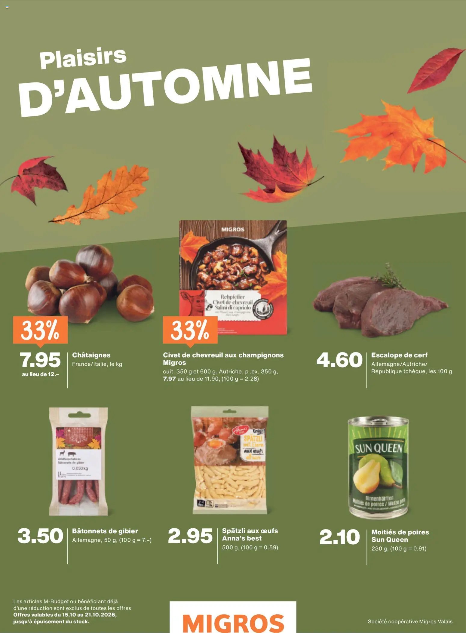 Migros aktionen Magazine FR