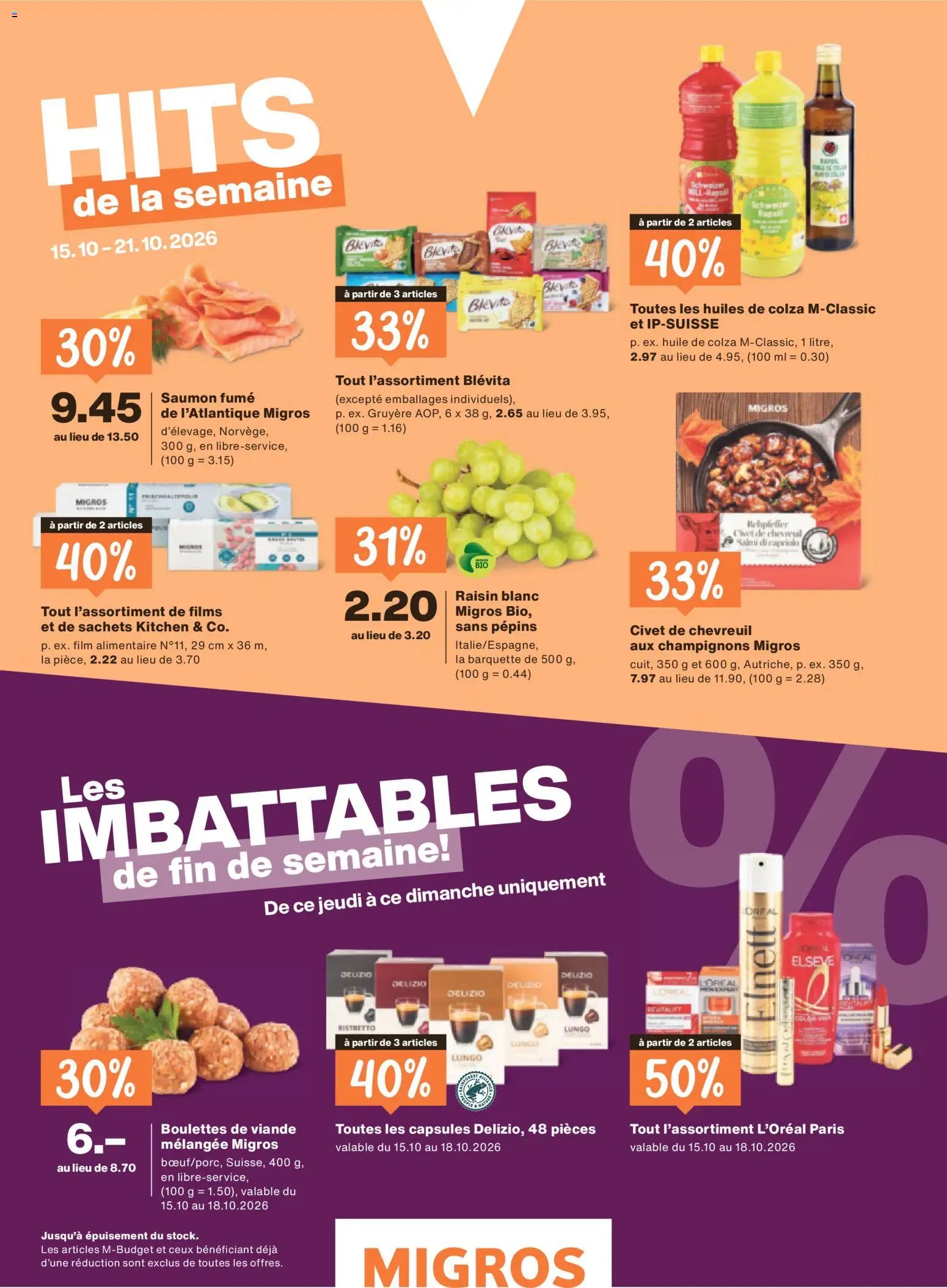 Migros aktionen Magazine FR