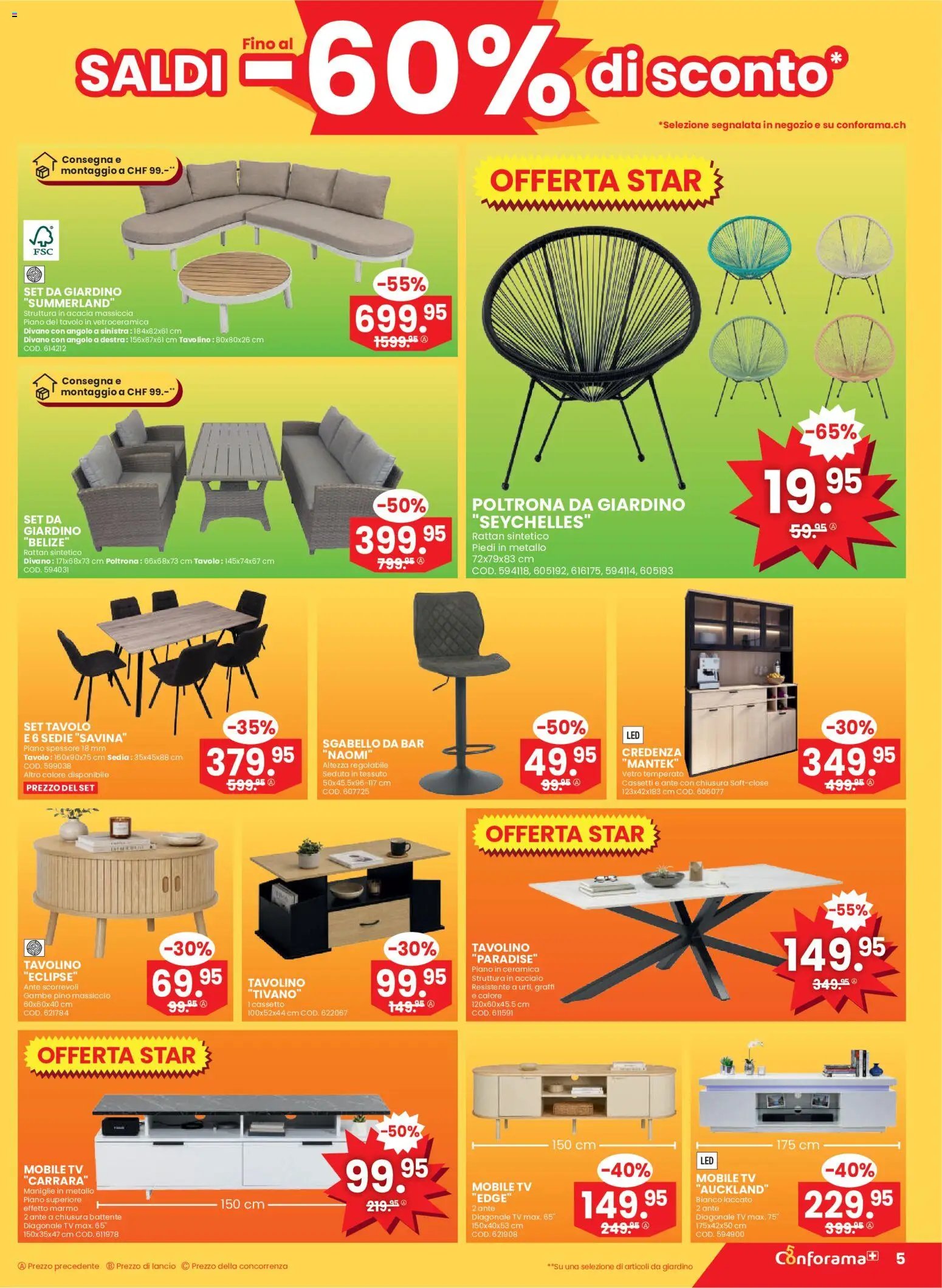 Conforama aktionen Saldi