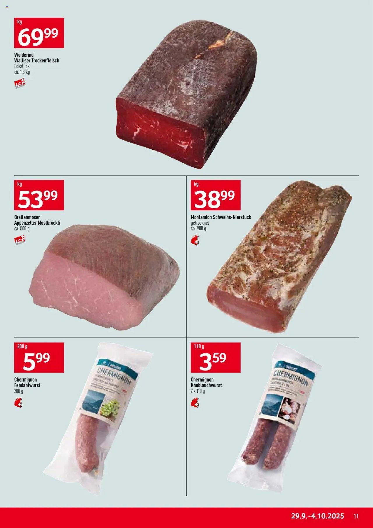 Prodega Aktionen (2025-09-29 - 2025-10-04)