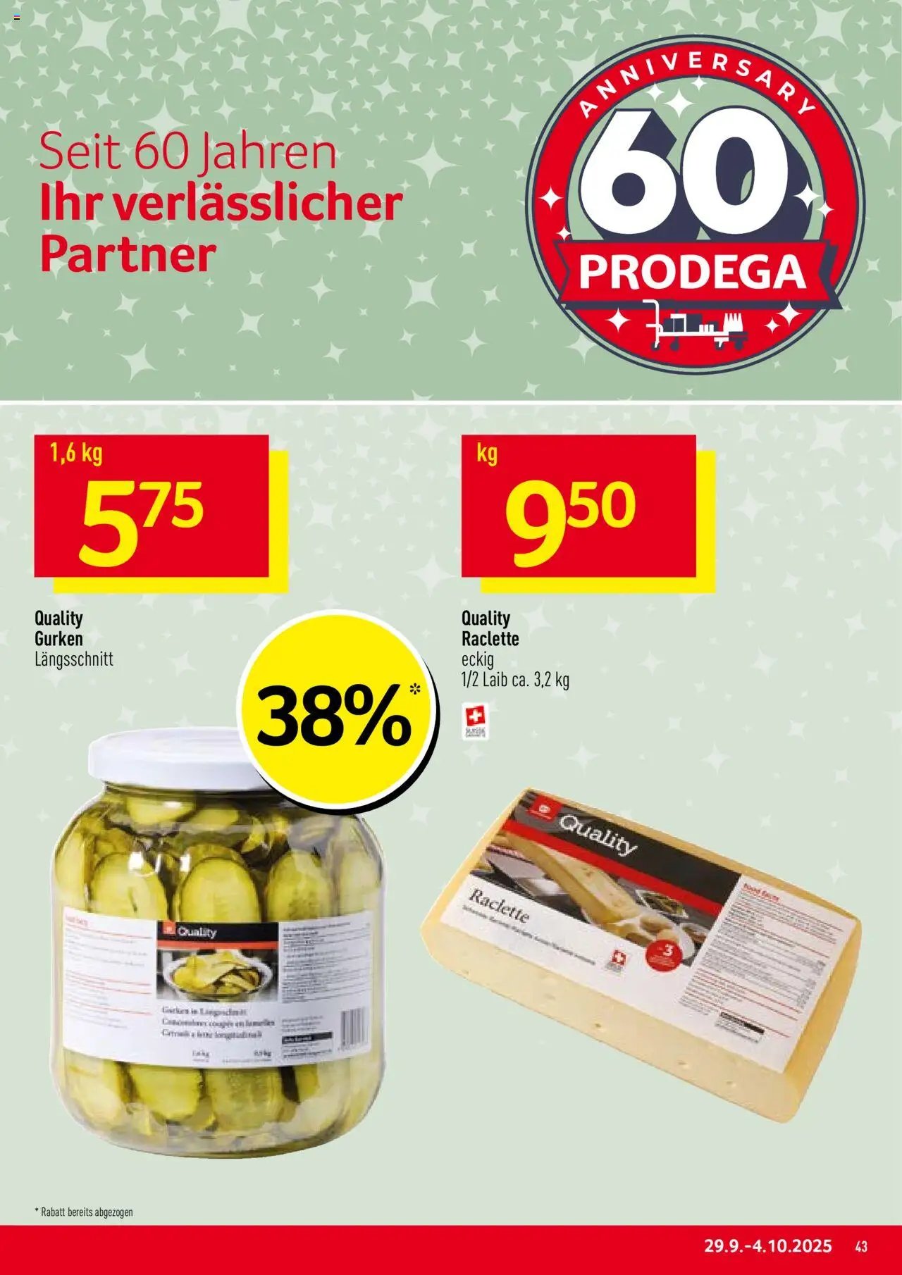 Prodega Aktionen (2025-09-29 - 2025-10-04)