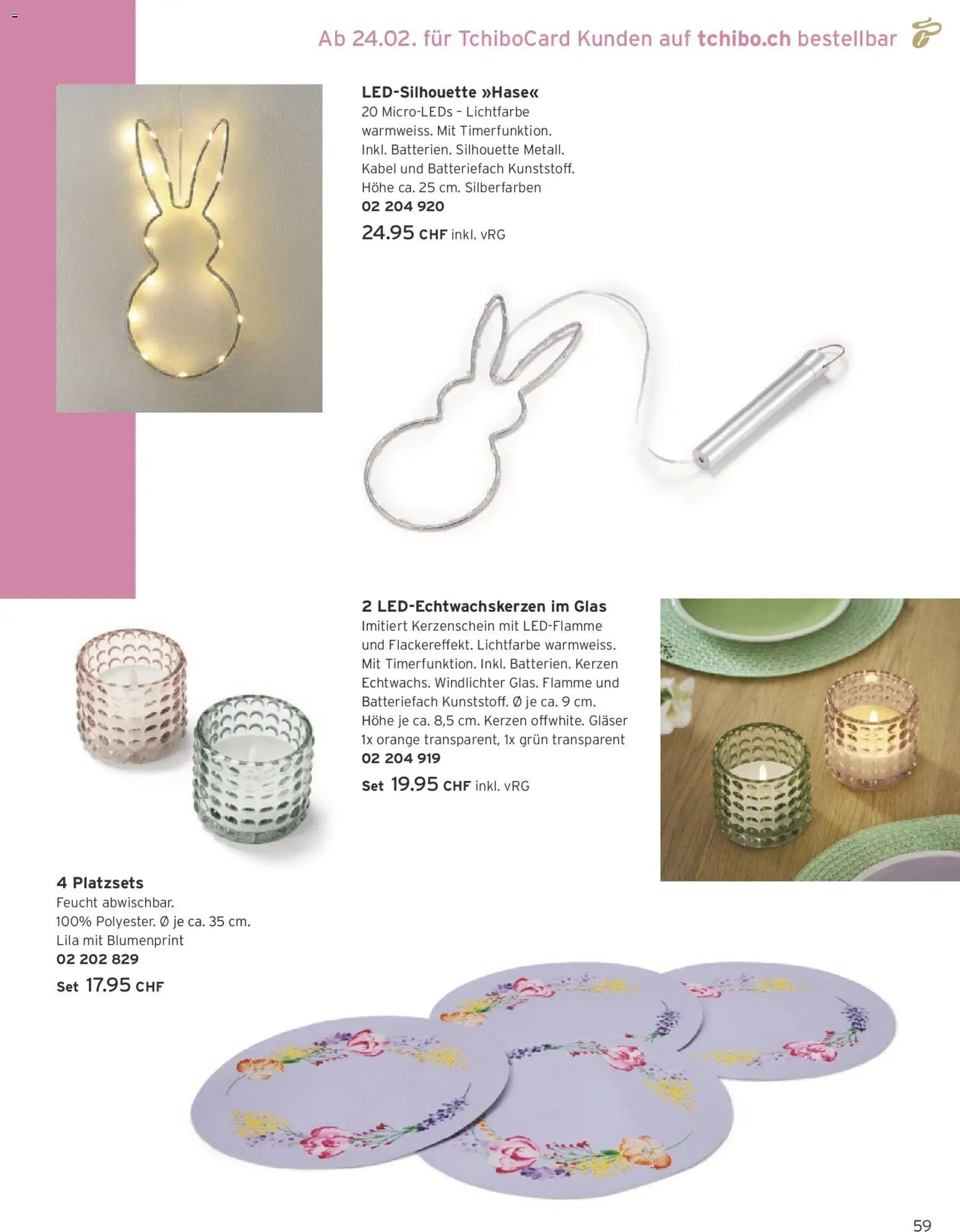 Tchibo Aktionen (2026-02-24 - 2026-03-31)