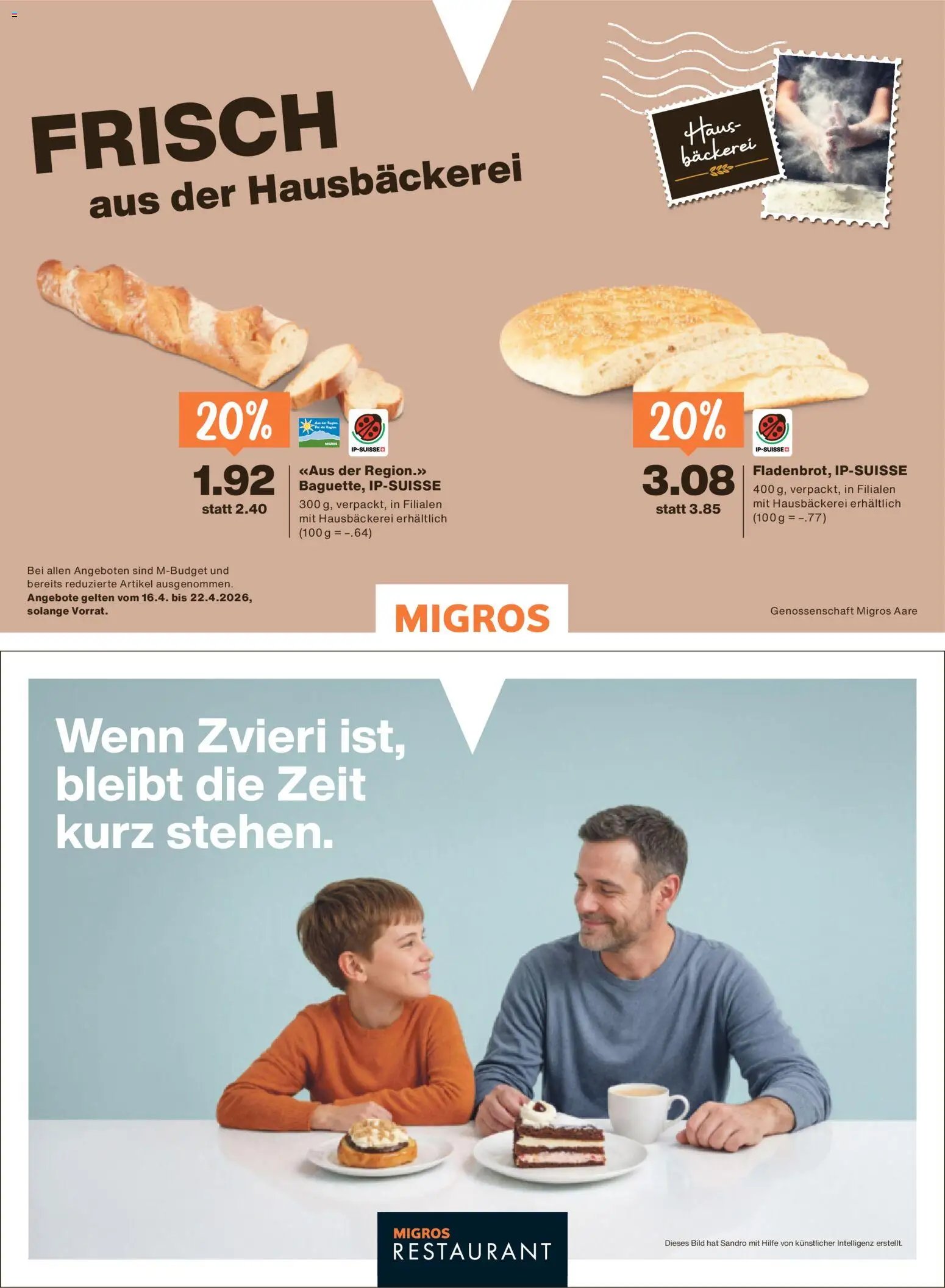 Migros aktionen Magazin (2026-04-15 - 2026-04-20)