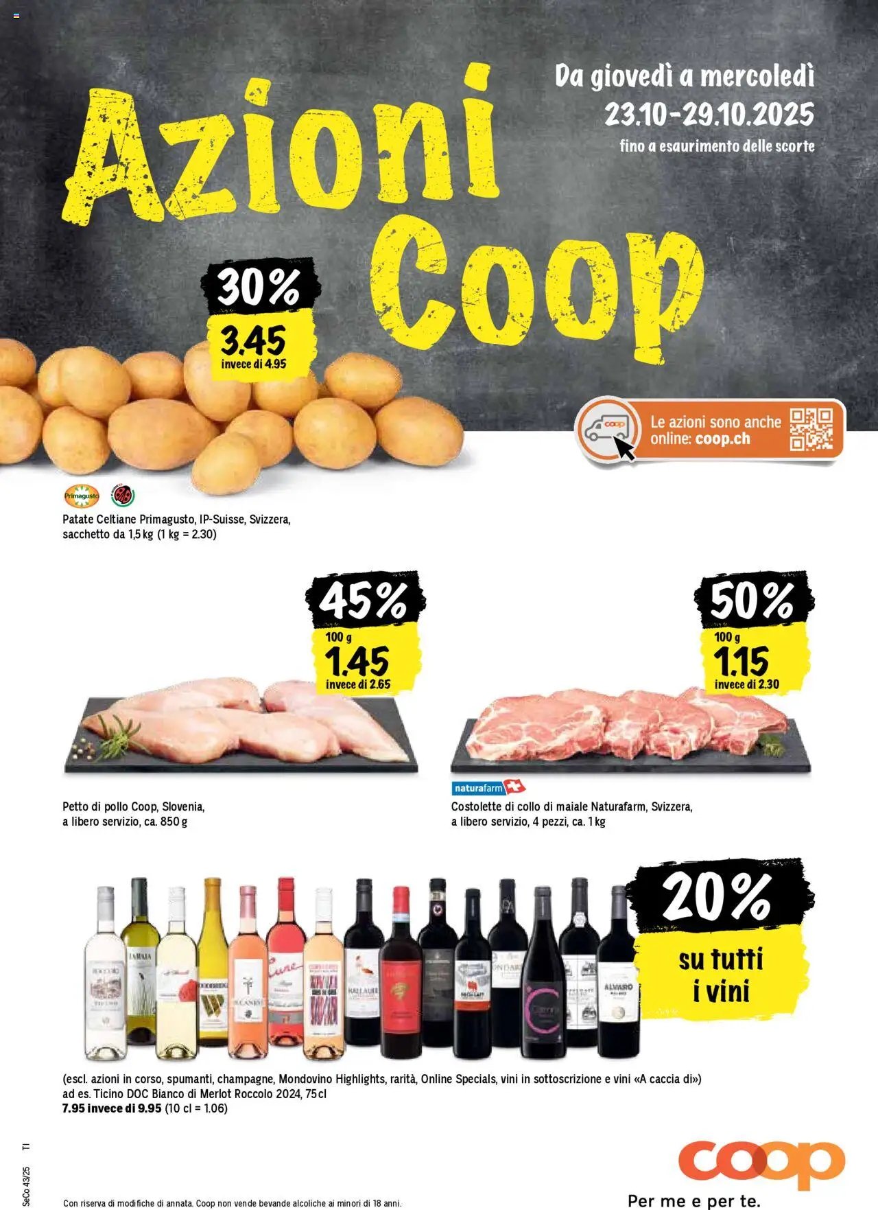 Coop - Una settimana di azioni (2025-10-23 - 2025-10-29)