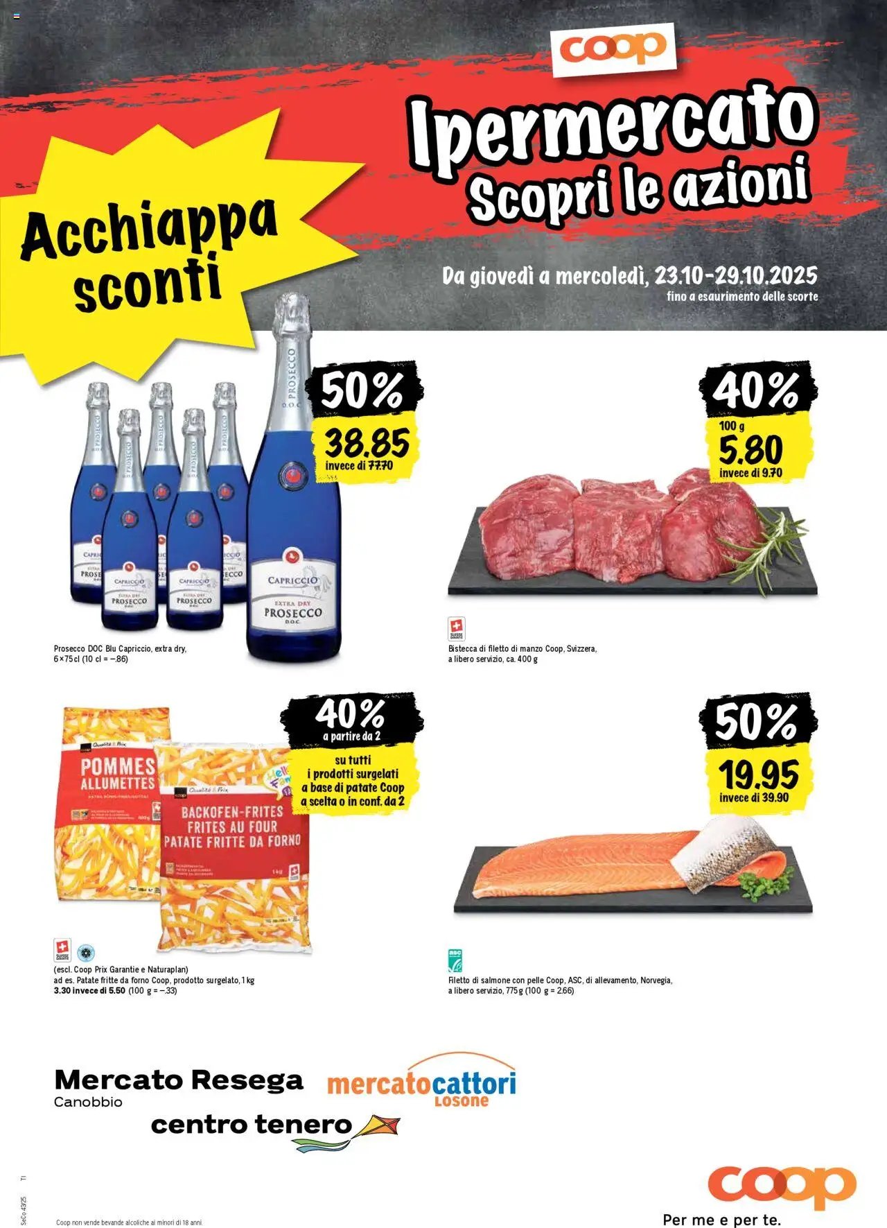 Coop - Una settimana di azioni (2025-10-23 - 2025-10-29)