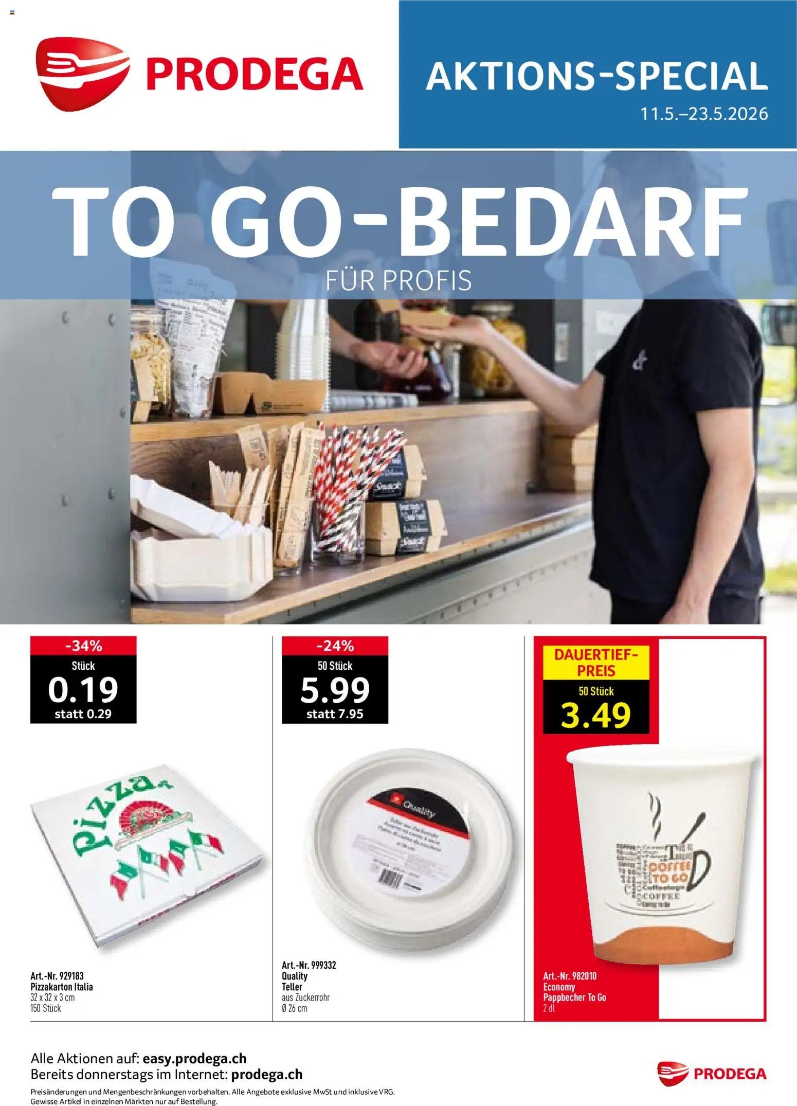 Prodega aktionen To Go Bedarf (2026-05-11 - 2026-05-23)