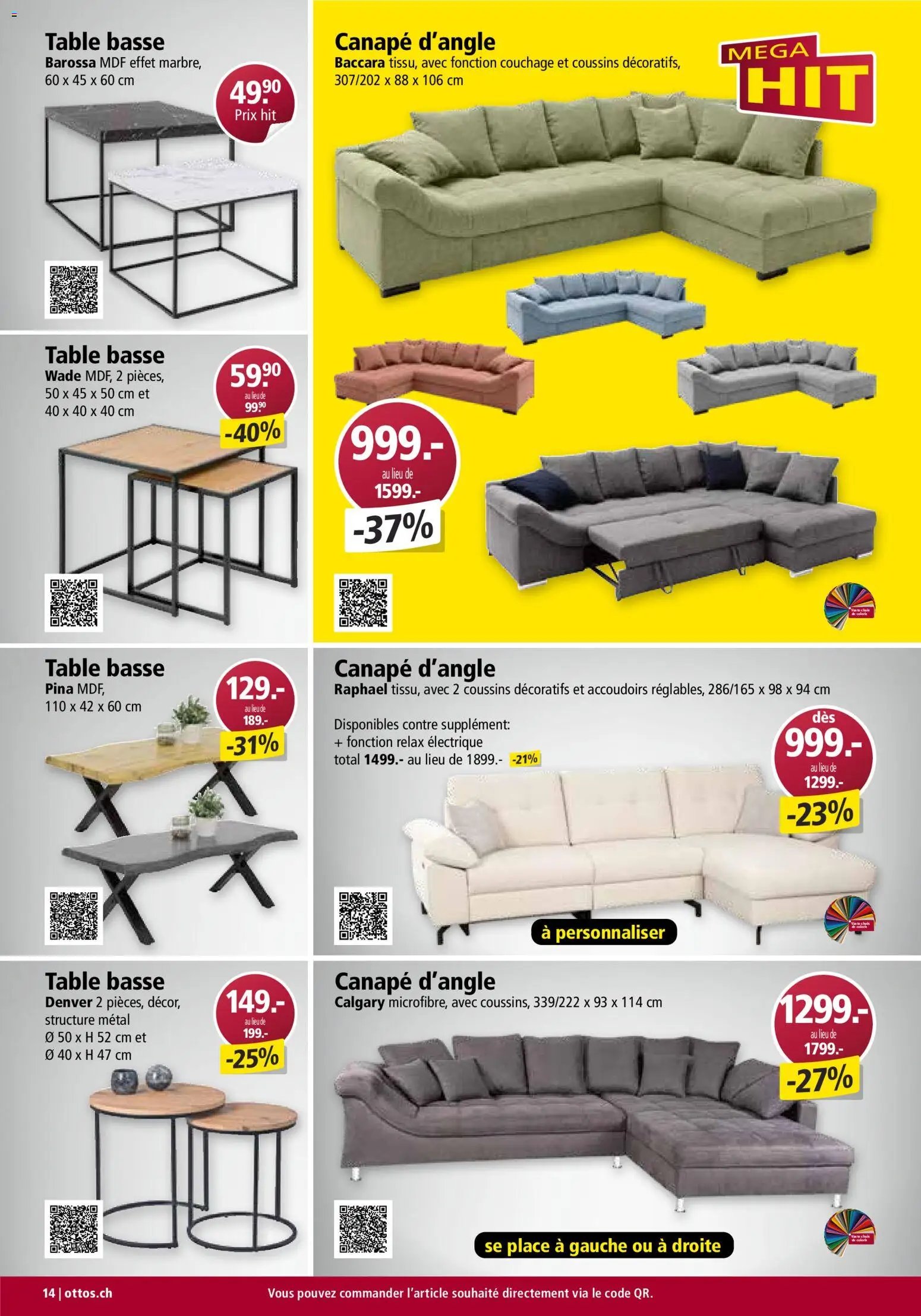 Otto's aktionen Meubles