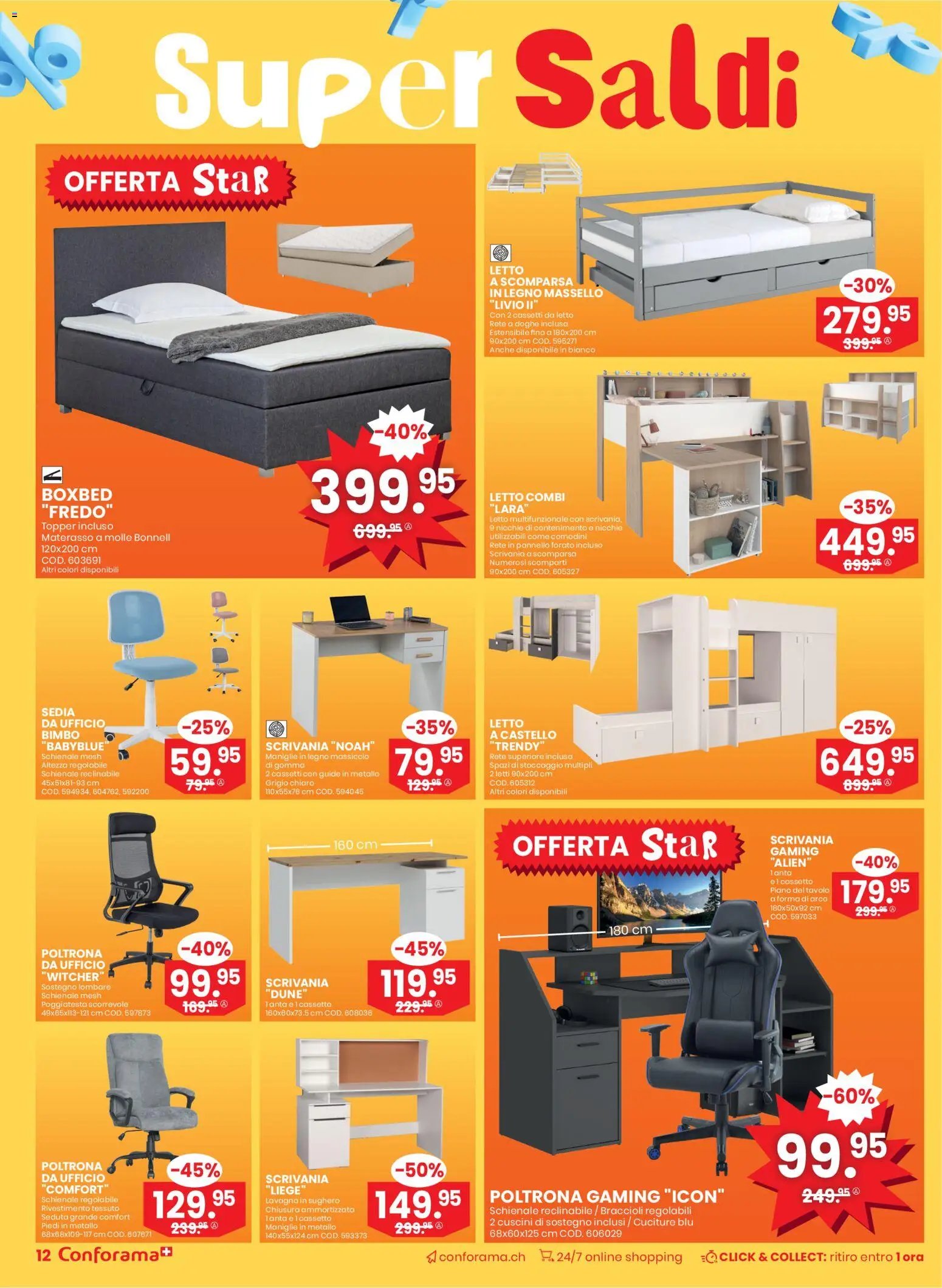 Conforama Aktionen Super Saldi (2025-12-17 - 2025-12-30) | 12