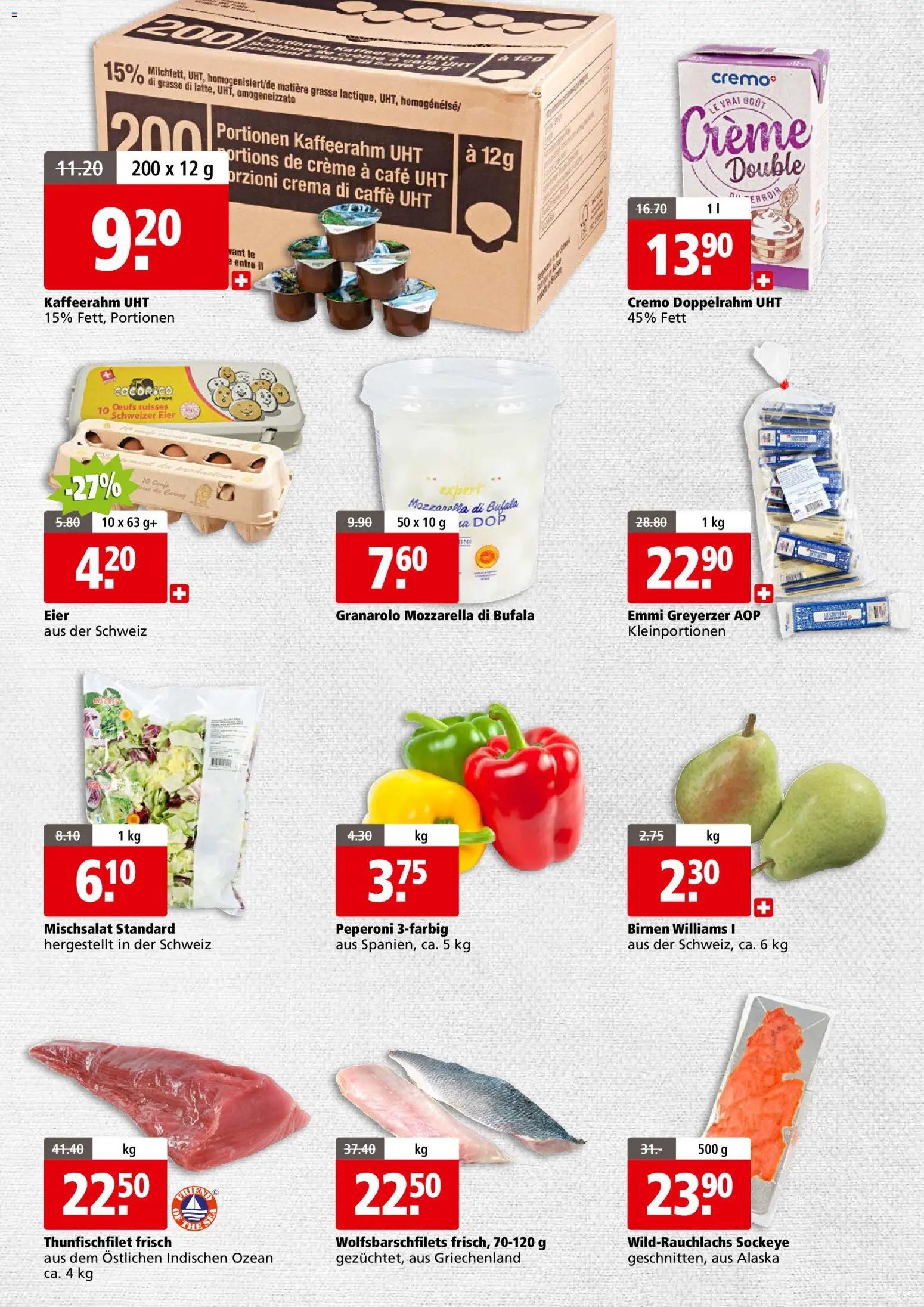 Aligro aktionen Business Chavannes, Matran, Genf, Sitten