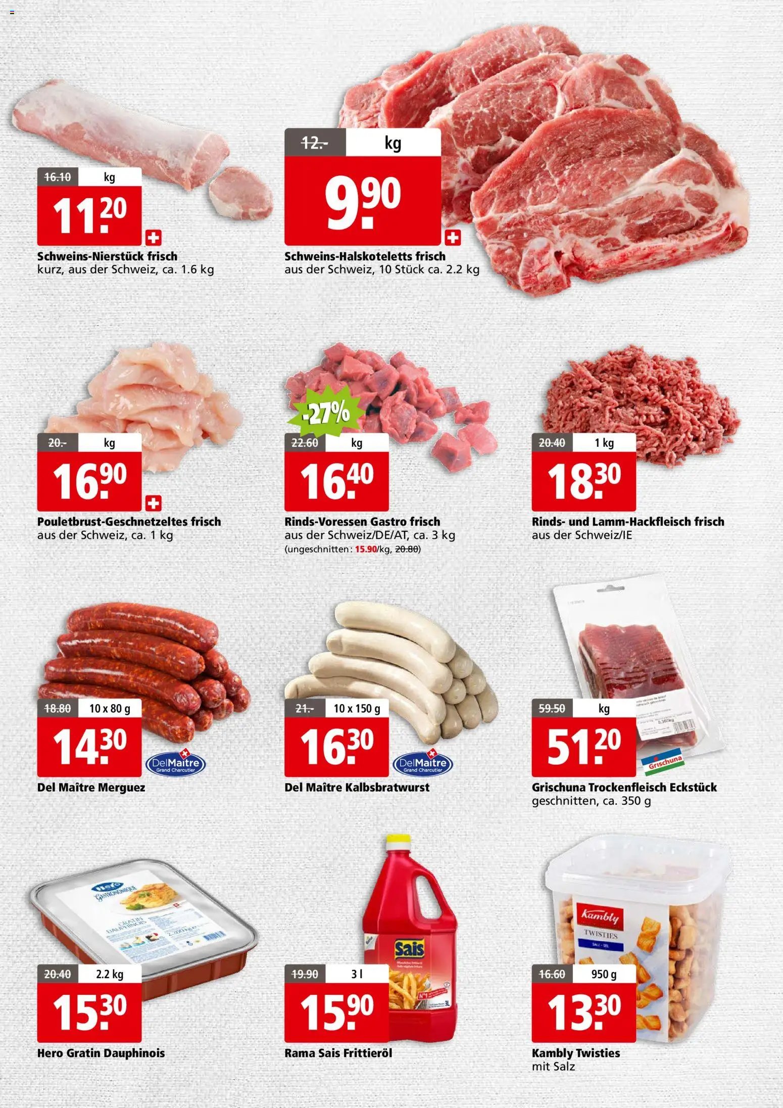 Aligro aktionen Business Chavannes, Matran, Genf, Sitten