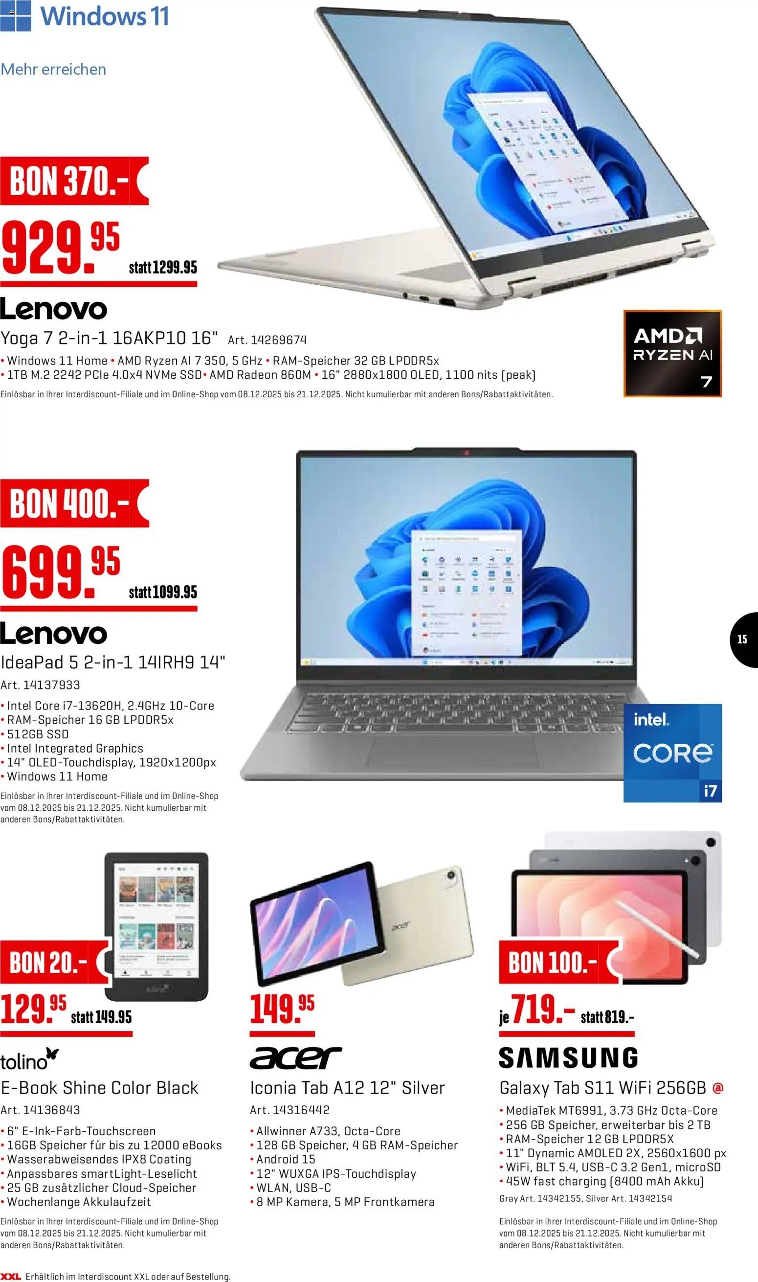 Interdiscount Aktionen Christmas (2025-12-15 - 2025-12-21)