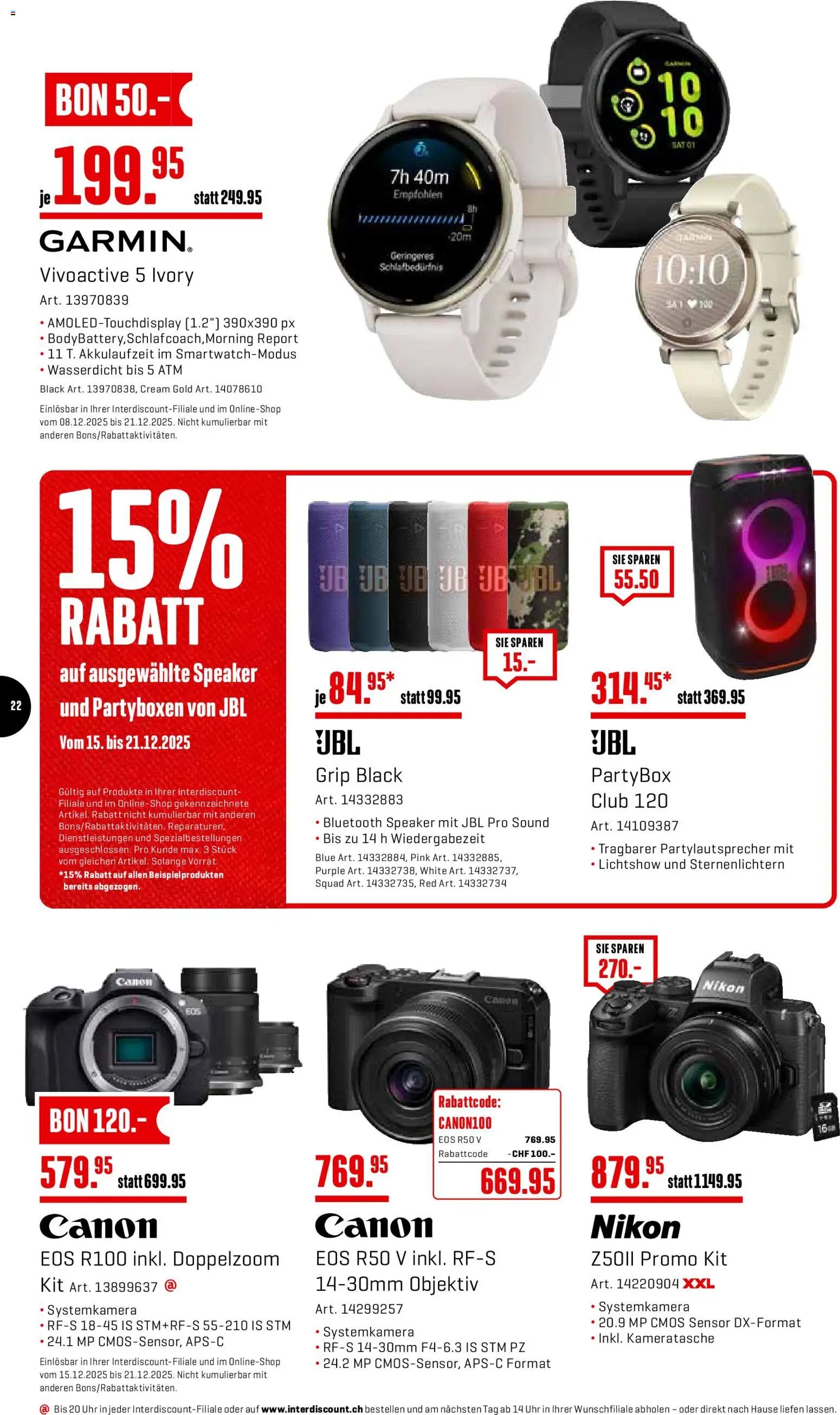 Interdiscount Aktionen Christmas (2025-12-15 - 2025-12-21)