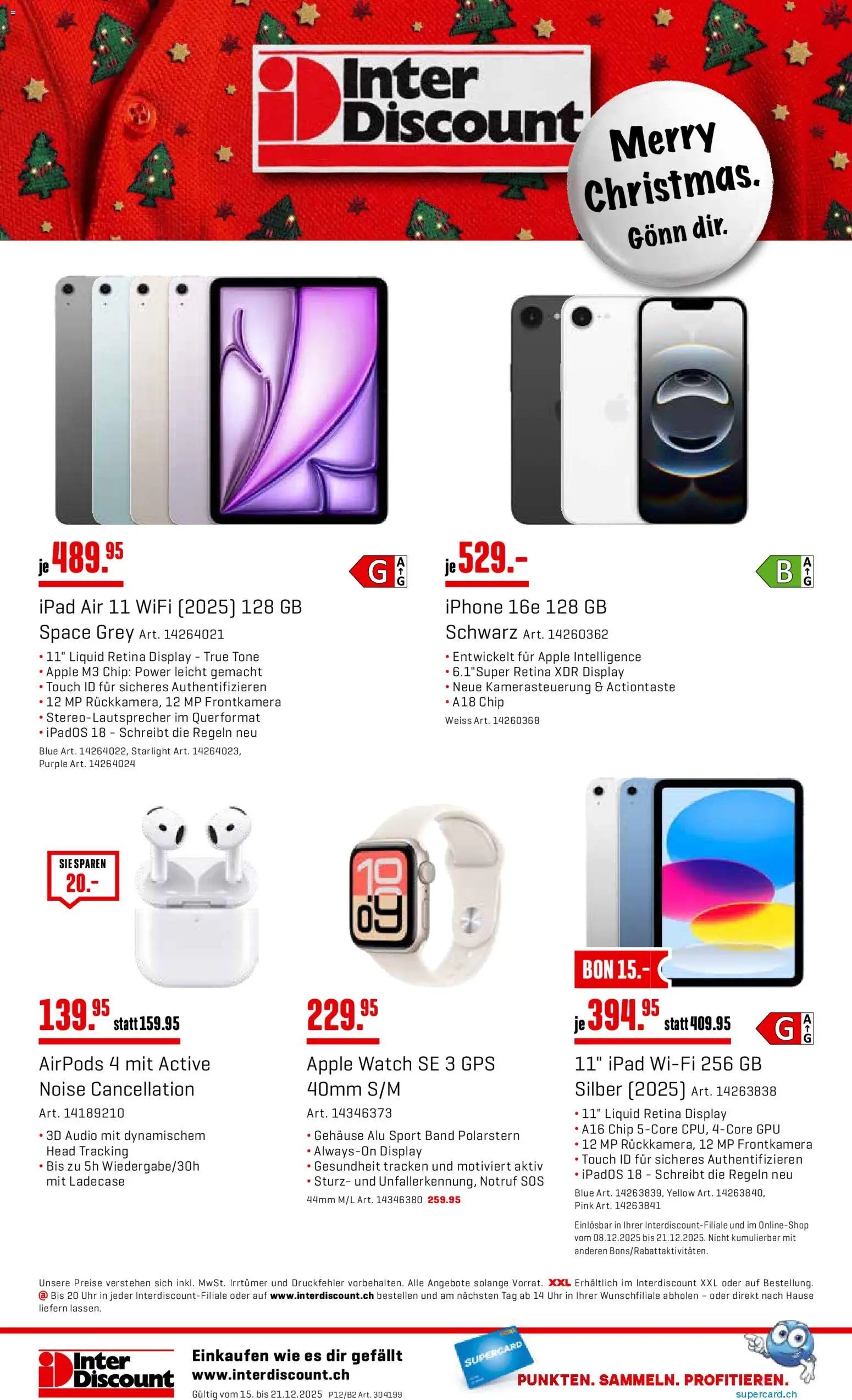 Interdiscount Aktionen Christmas (2025-12-15 - 2025-12-21)
