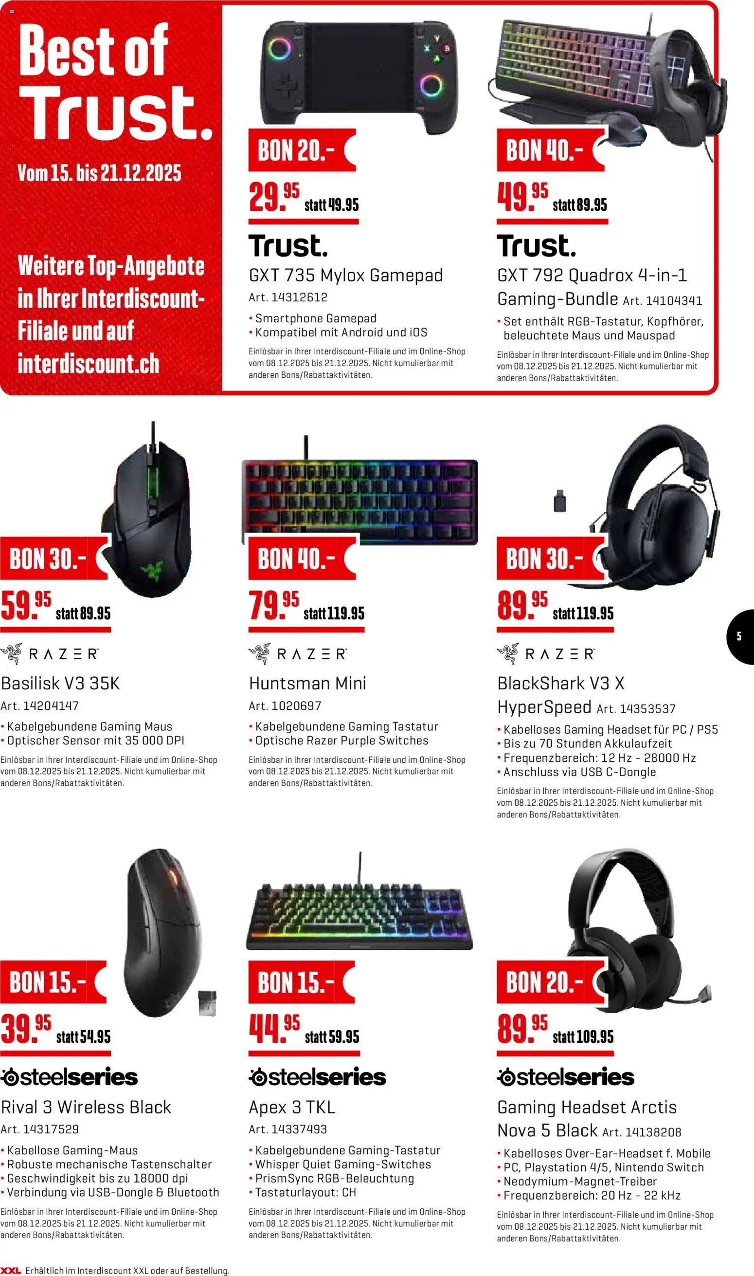 Interdiscount Aktionen Christmas (2025-12-15 - 2025-12-21)