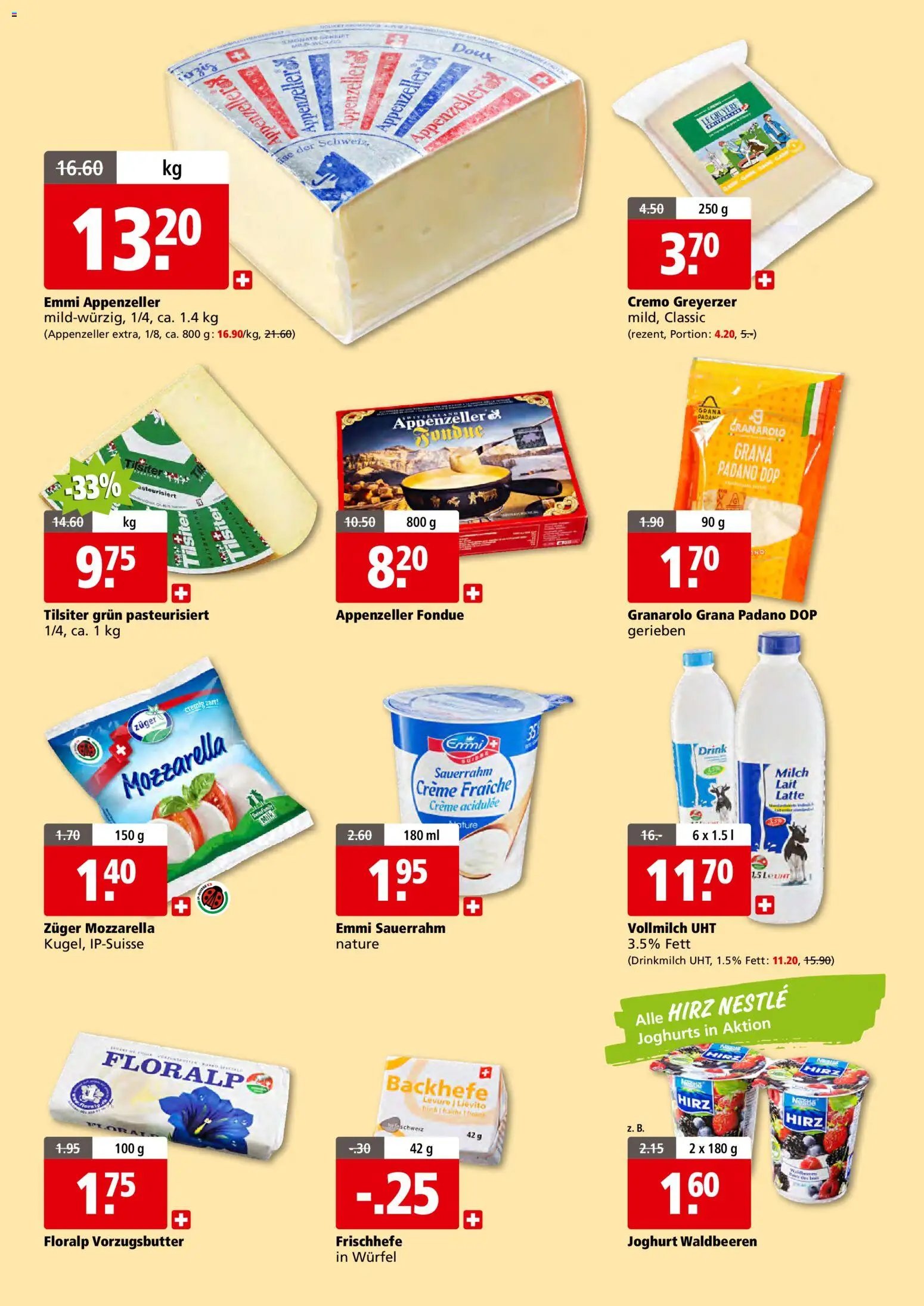 Aligro - Schlieren, Gossau SG, Frauenfeld, Rapperswil-Jona, Sargans, Bern, Brüttisellen, Pratteln, Emmen, Spreitenbach (2026-11-26 - 2027-01-26)