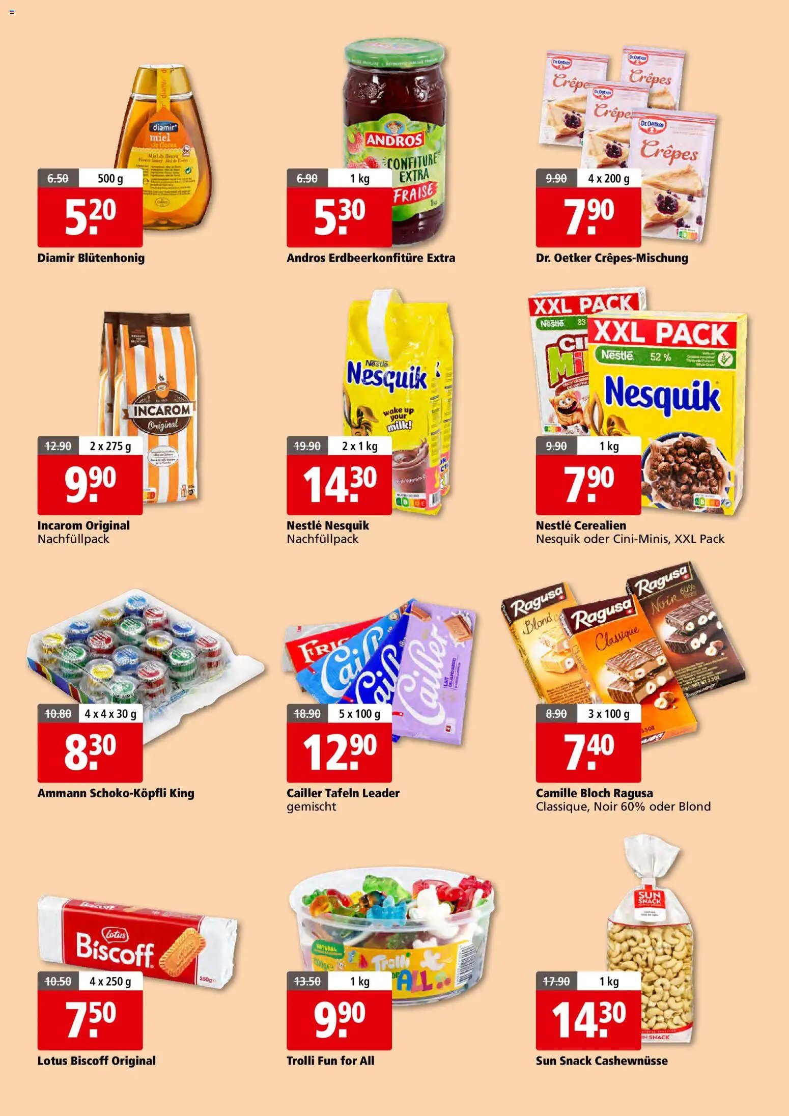 Aligro - Schlieren, Gossau SG, Frauenfeld, Rapperswil-Jona, Sargans, Bern, Brüttisellen, Pratteln, Emmen, Spreitenbach (2026-11-26 - 2027-01-26)