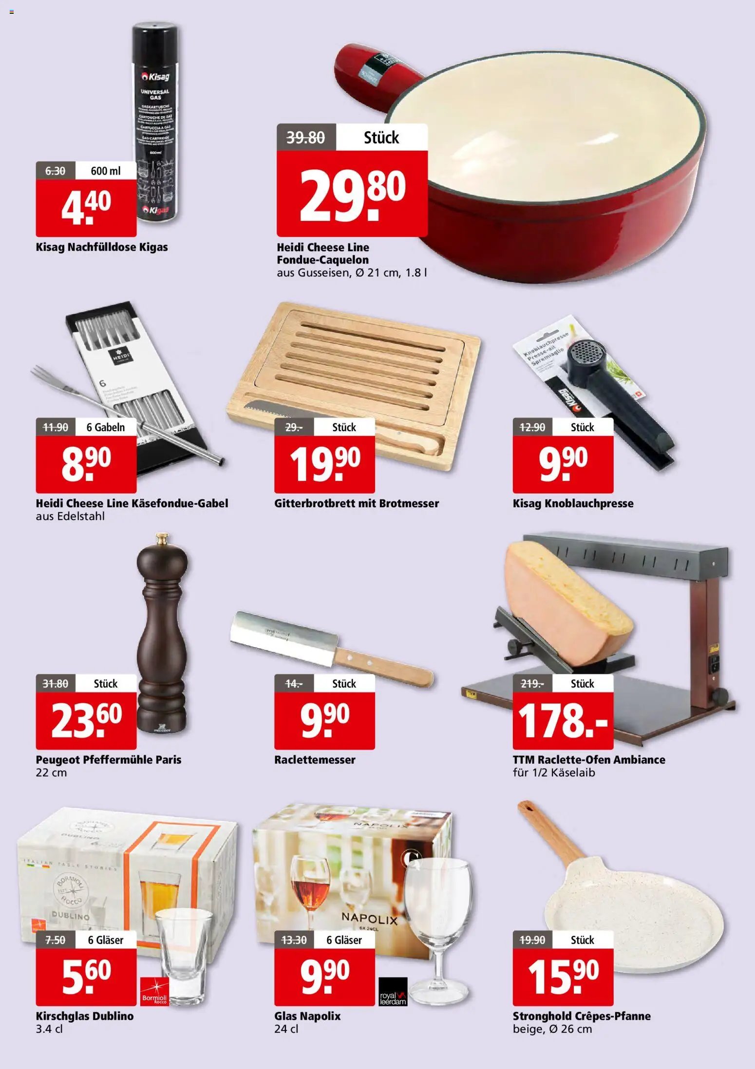 Aligro - Schlieren, Gossau SG, Frauenfeld, Rapperswil-Jona, Sargans, Bern, Brüttisellen, Pratteln, Emmen, Spreitenbach (2026-11-26 - 2027-01-26)