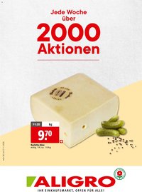 Aligro - Schlieren, Gossau SG, Frauenfeld, Rapperswil-Jona, Sargans, Bern, Brüttisellen, Pratteln, Emmen, Spreitenbach (2026-11-26 - 2027-01-26)