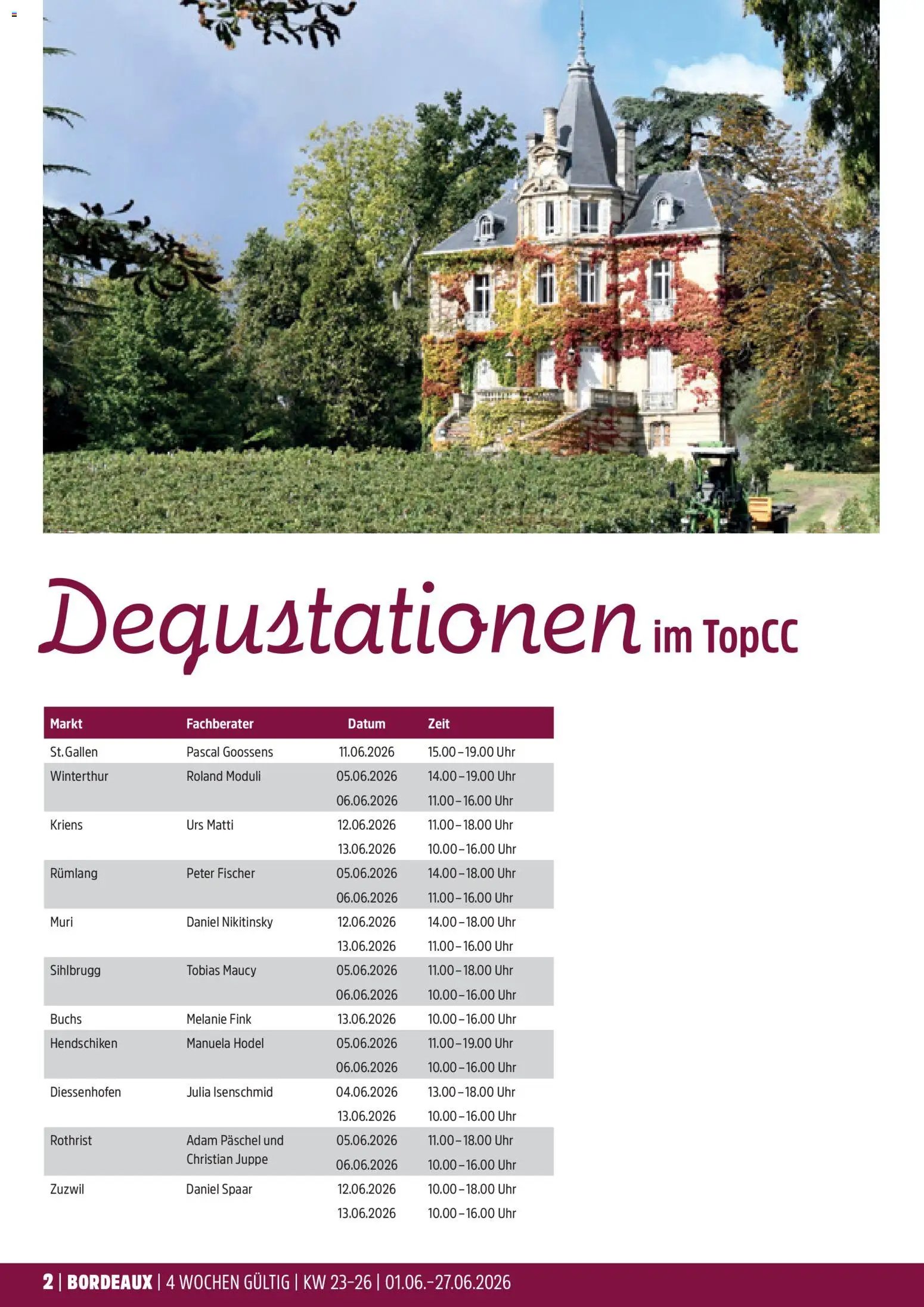 TopCC aktionen Weinfestival