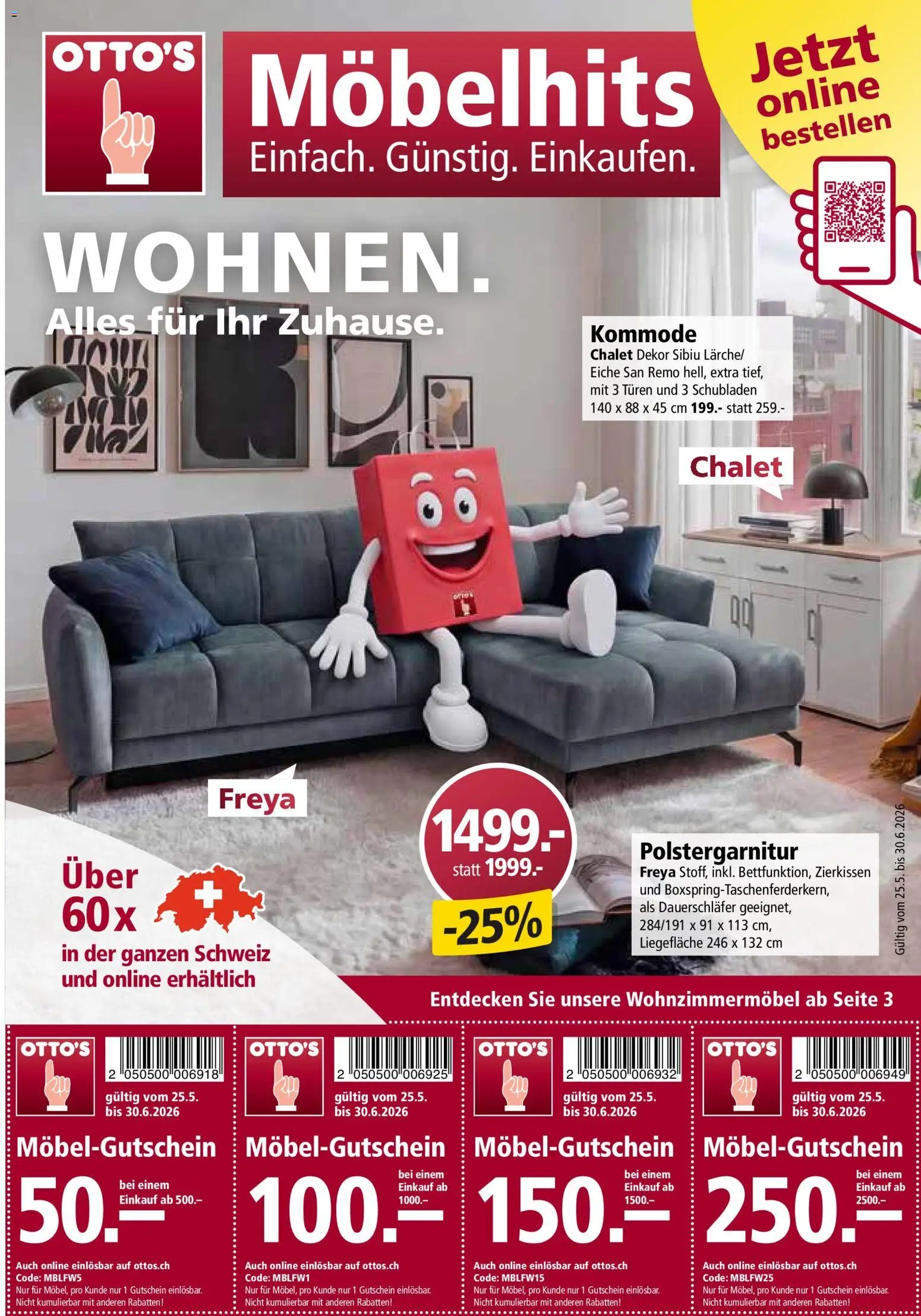Otto's Aktionen Möbel-Gutschein (2026-05-25 - 2026-06-30)