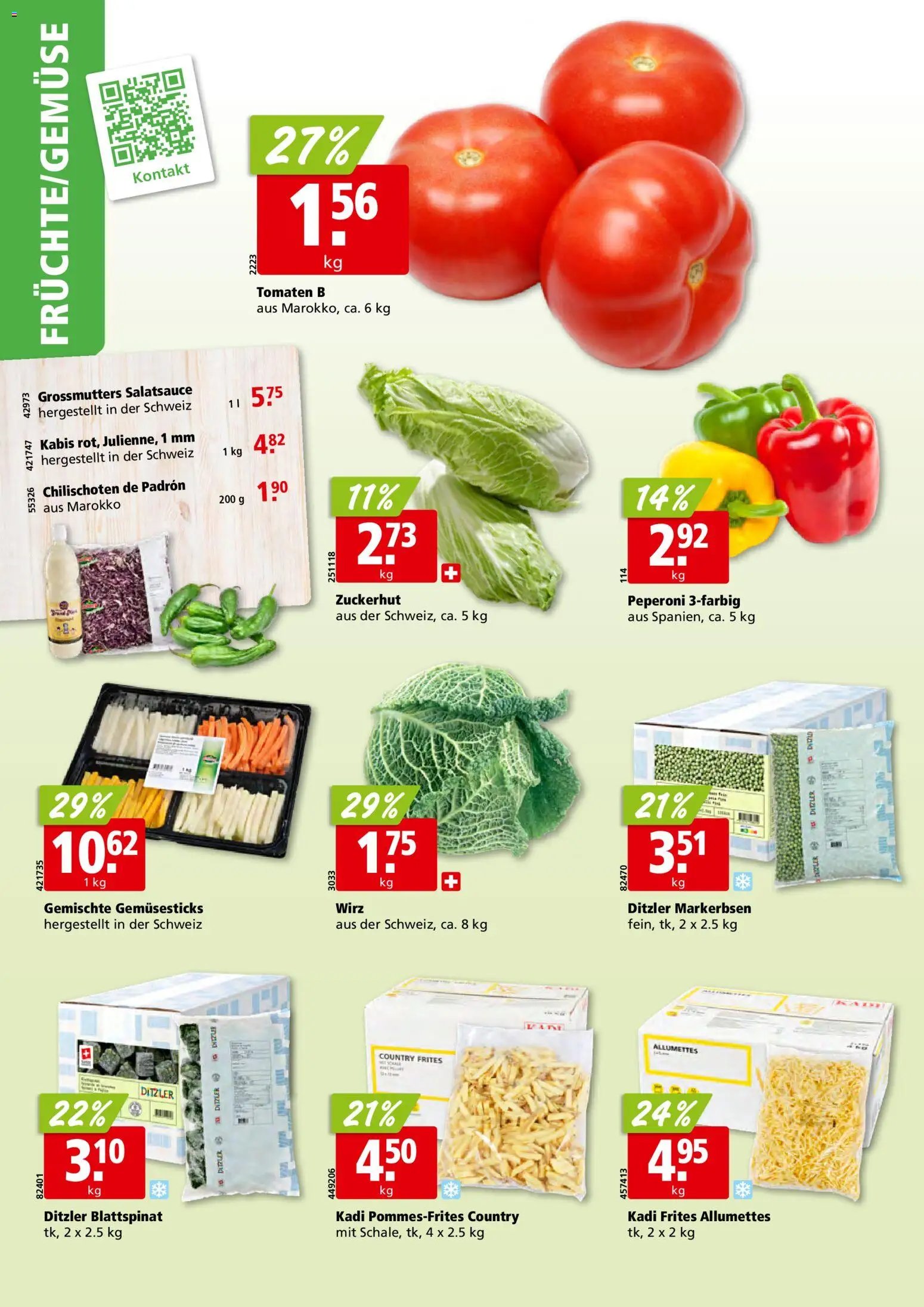 Aligro Aktionen Schlieren, Gossau SG, Frauenfeld, Rapperswil-Jona, Sargans, Bern, Brüttisellen, Pratteln, Emmen, Spreitenbach (2025-12-27 - 2026-01-03)