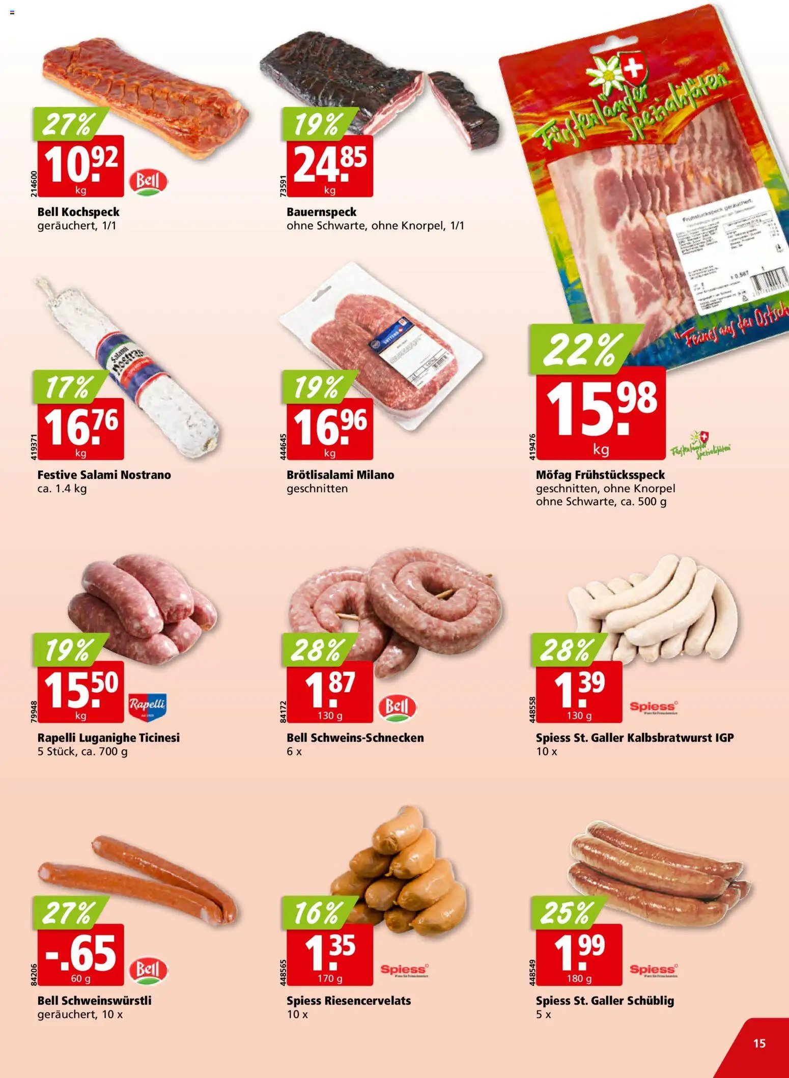 Aligro Aktionen Schlieren, Gossau SG, Frauenfeld, Rapperswil-Jona, Sargans, Bern, Brüttisellen, Pratteln, Emmen, Spreitenbach (2025-12-27 - 2026-01-03)