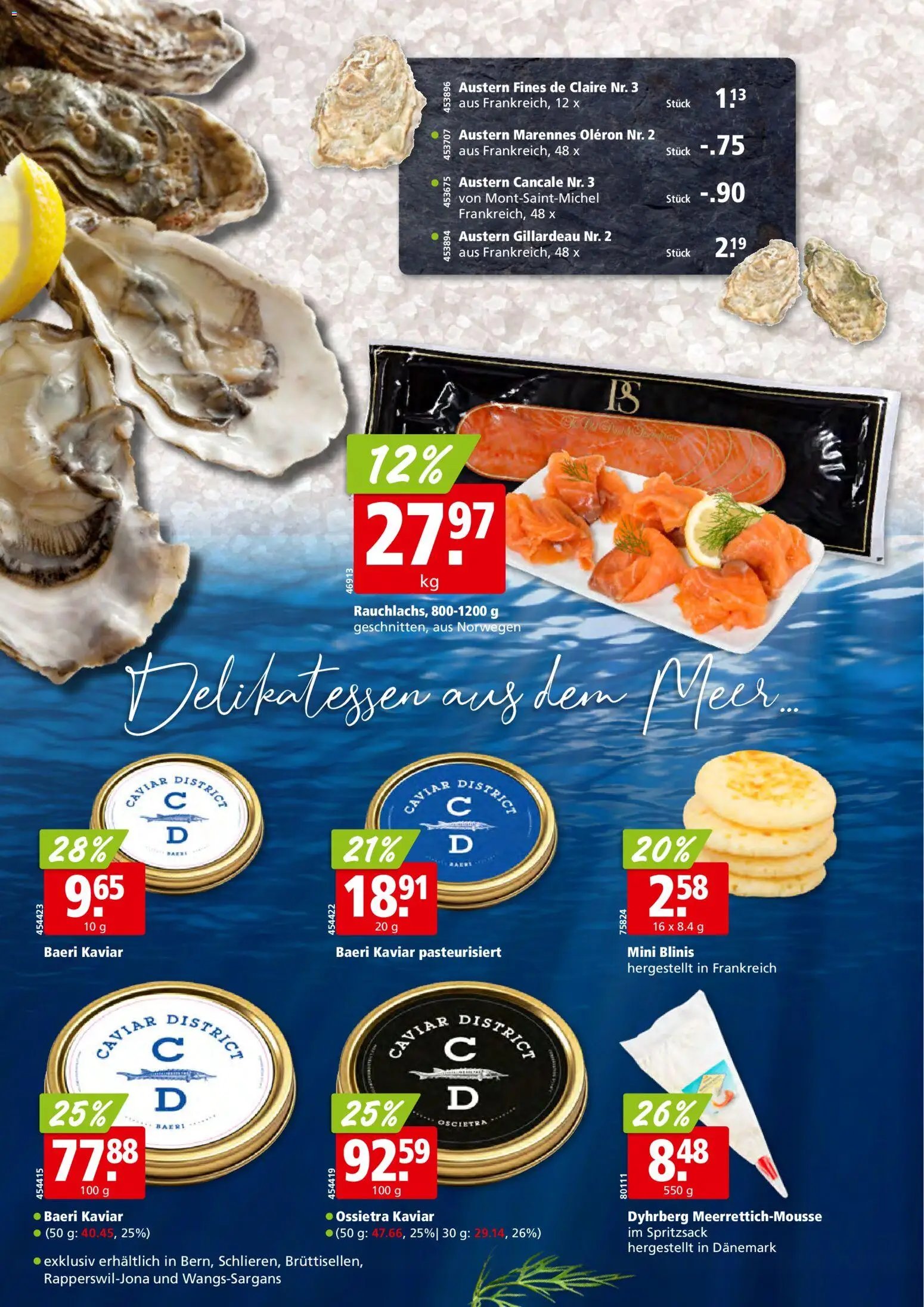 Aligro Aktionen Schlieren, Gossau SG, Frauenfeld, Rapperswil-Jona, Sargans, Bern, Brüttisellen, Pratteln, Emmen, Spreitenbach (2025-12-27 - 2026-01-03)