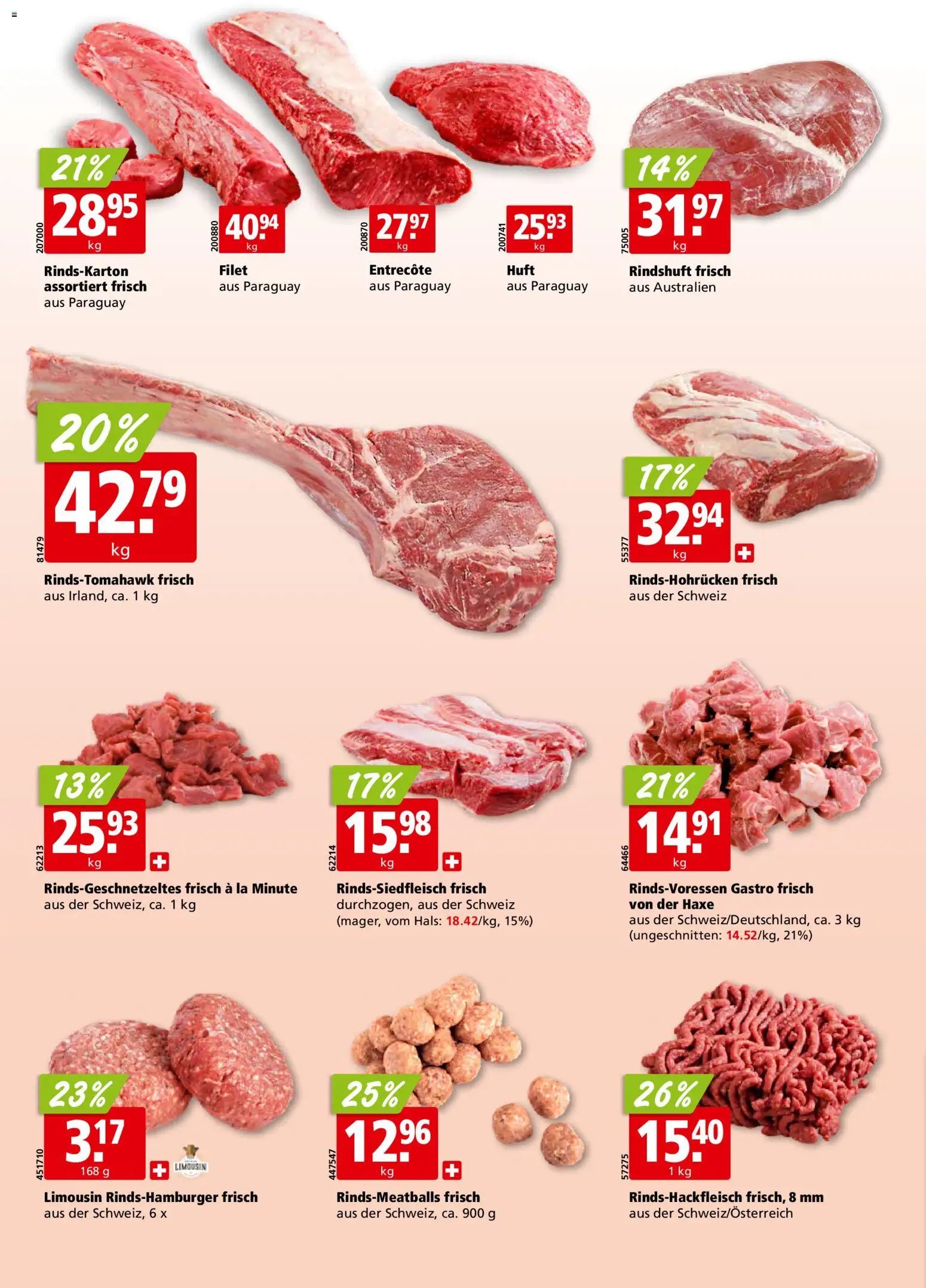 Aligro Aktionen Schlieren, Gossau SG, Frauenfeld, Rapperswil-Jona, Sargans, Bern, Brüttisellen, Pratteln, Emmen, Spreitenbach (2025-12-27 - 2026-01-03)