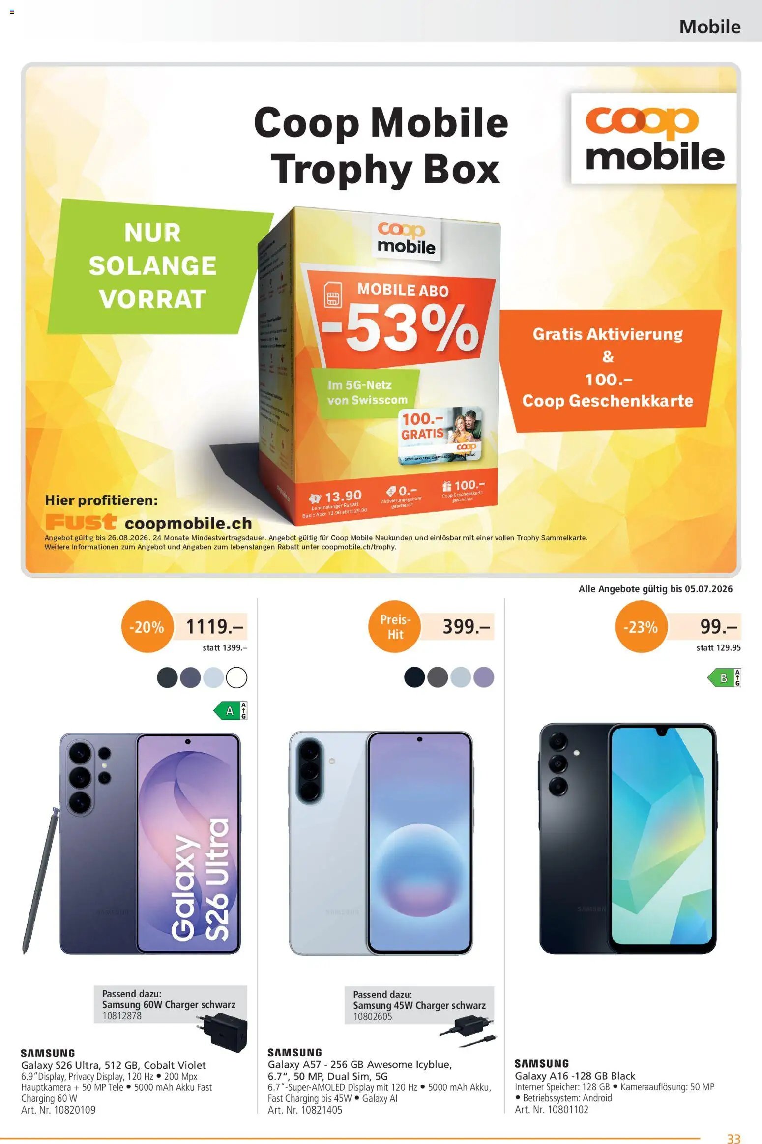 Fust aktionen