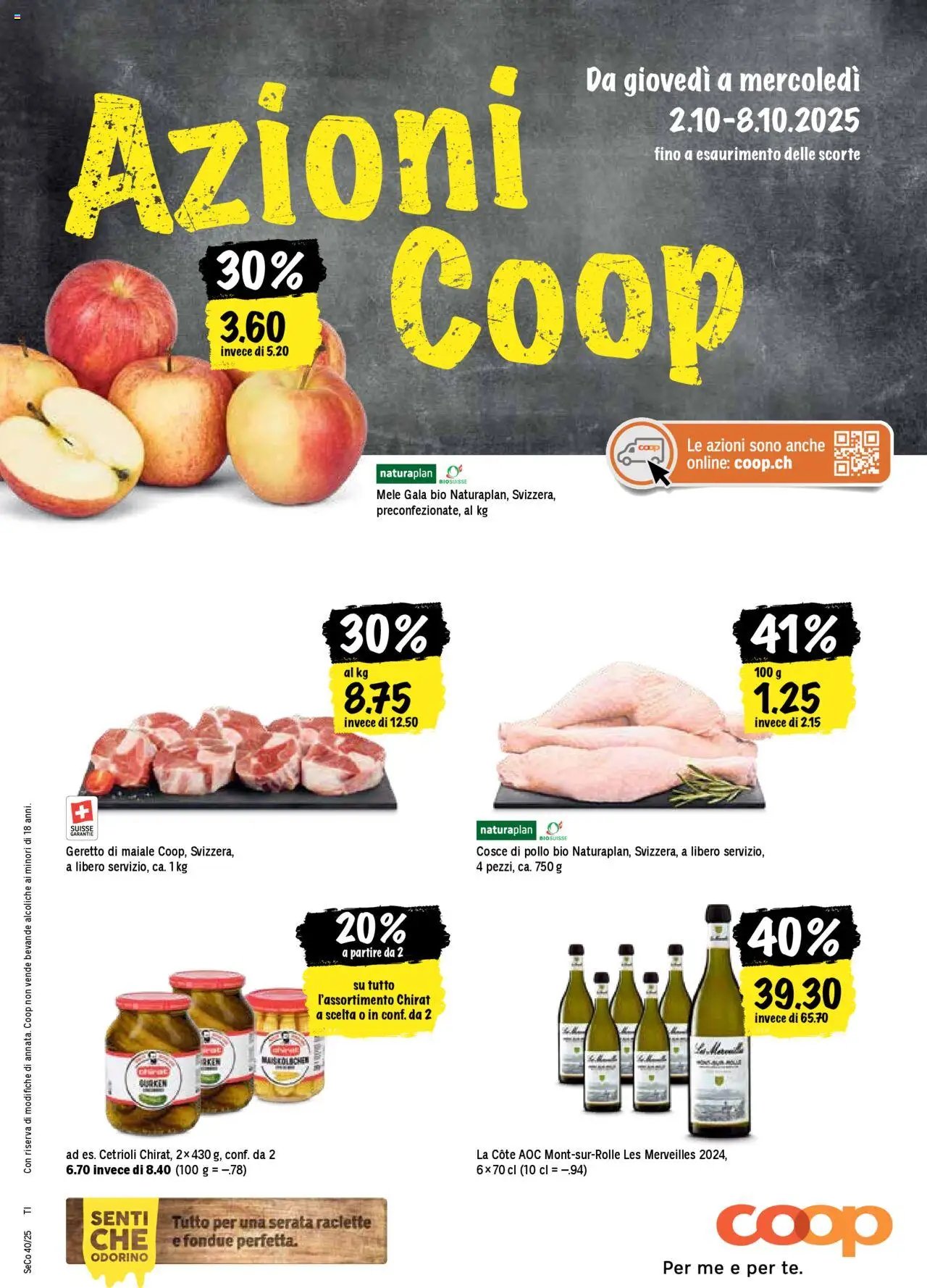 Coop Una settimana di azioni (2025-10-02 - 2025-10-08)