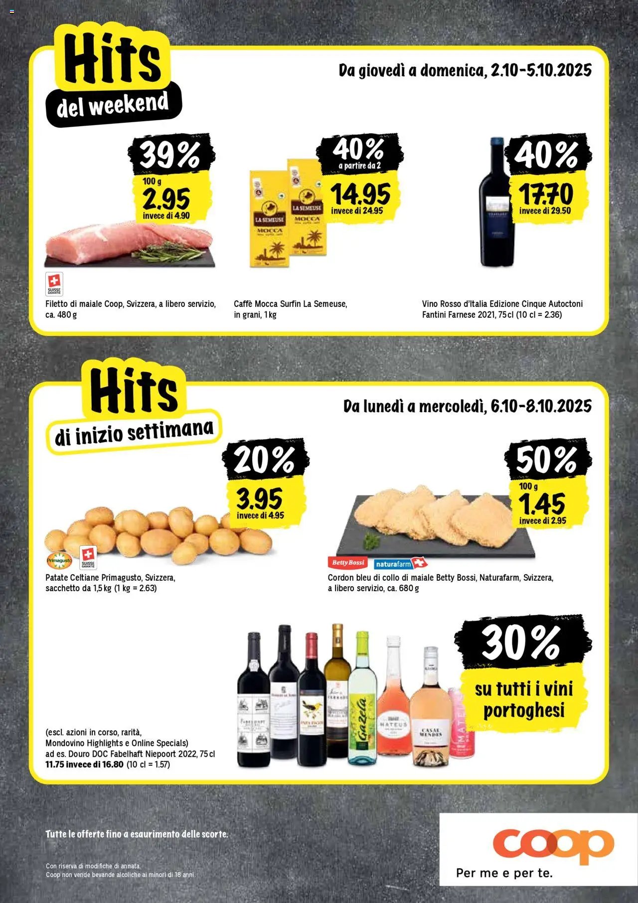Coop Una settimana di azioni (2025-10-02 - 2025-10-08)