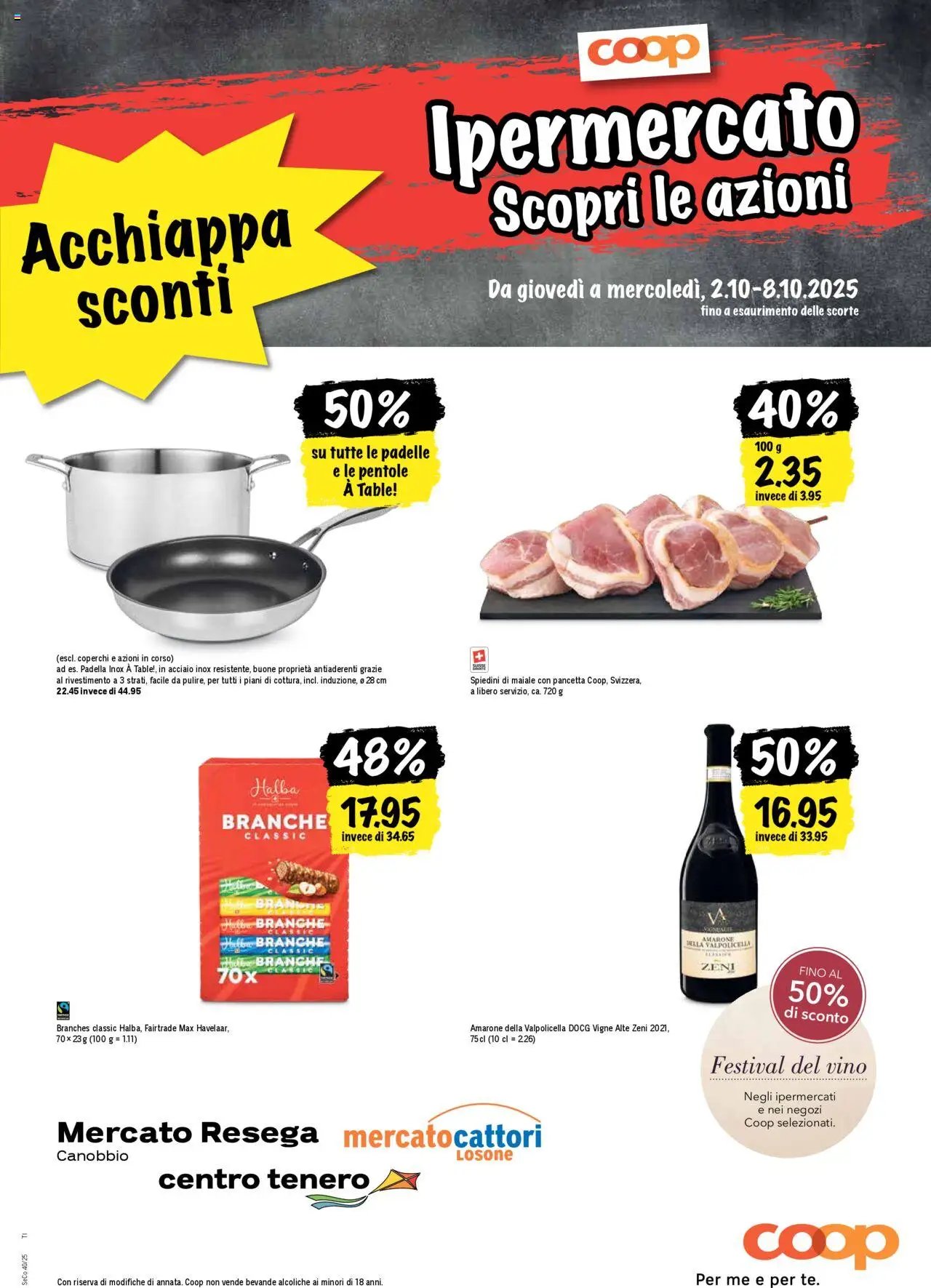 Coop Una settimana di azioni (2025-10-02 - 2025-10-08)