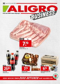 Aligro aktionen Business Schlieren, Gossau SG, Frauenfeld, Rapperswil-Jona, Sargans, Bern