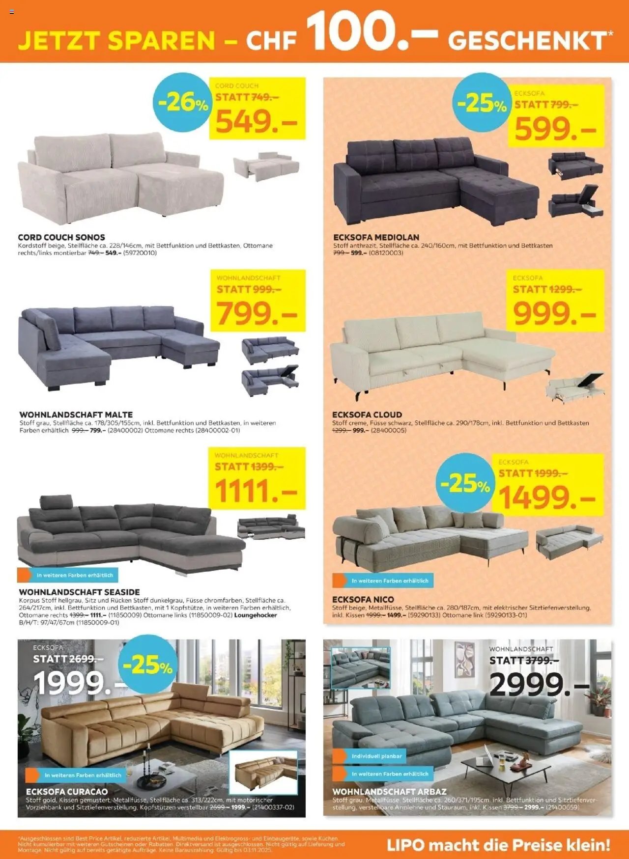 Lipo Aktionen (2025-10-21 - 2025-11-03) | 7