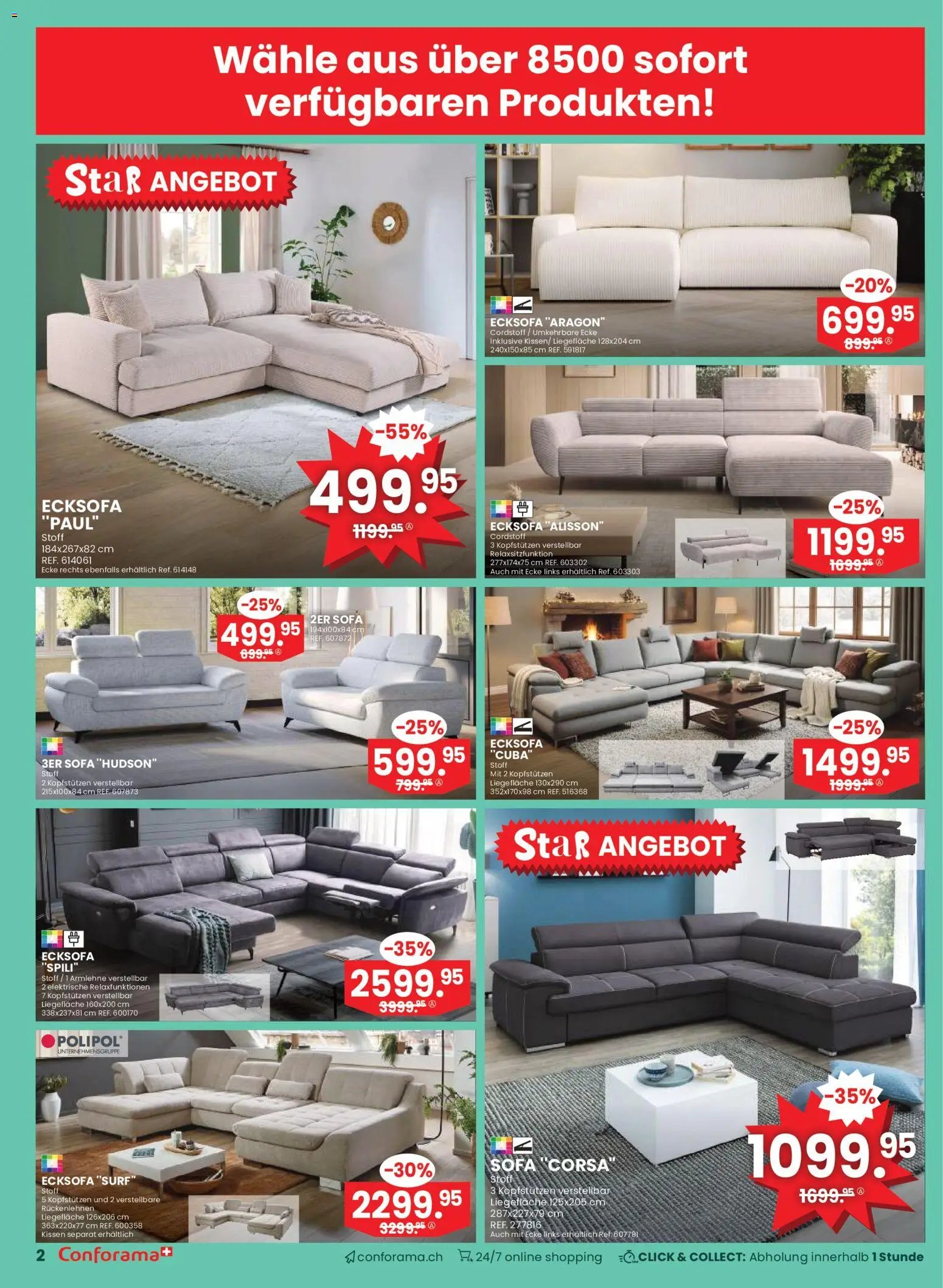 Conforama Aktionen Möbel und Matrazen (2026-01-28 - 2026-02-10) | 2
