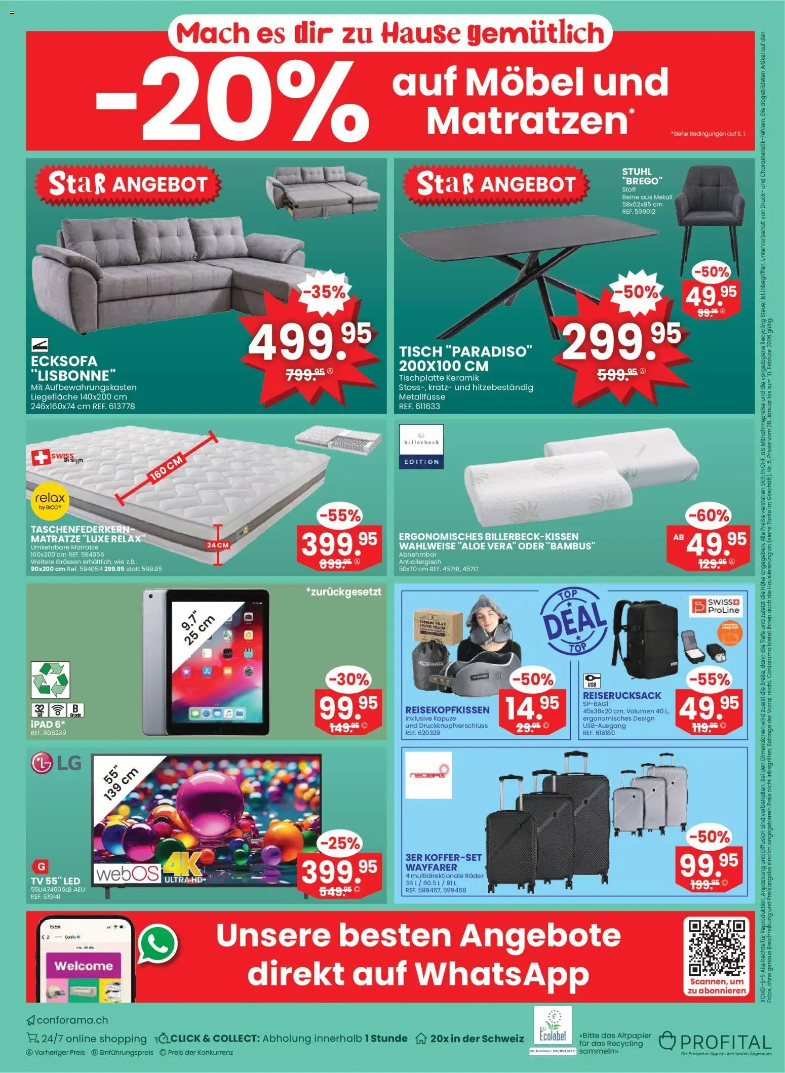 Conforama Aktionen Möbel und Matrazen (2026-01-28 - 2026-02-10) | 24