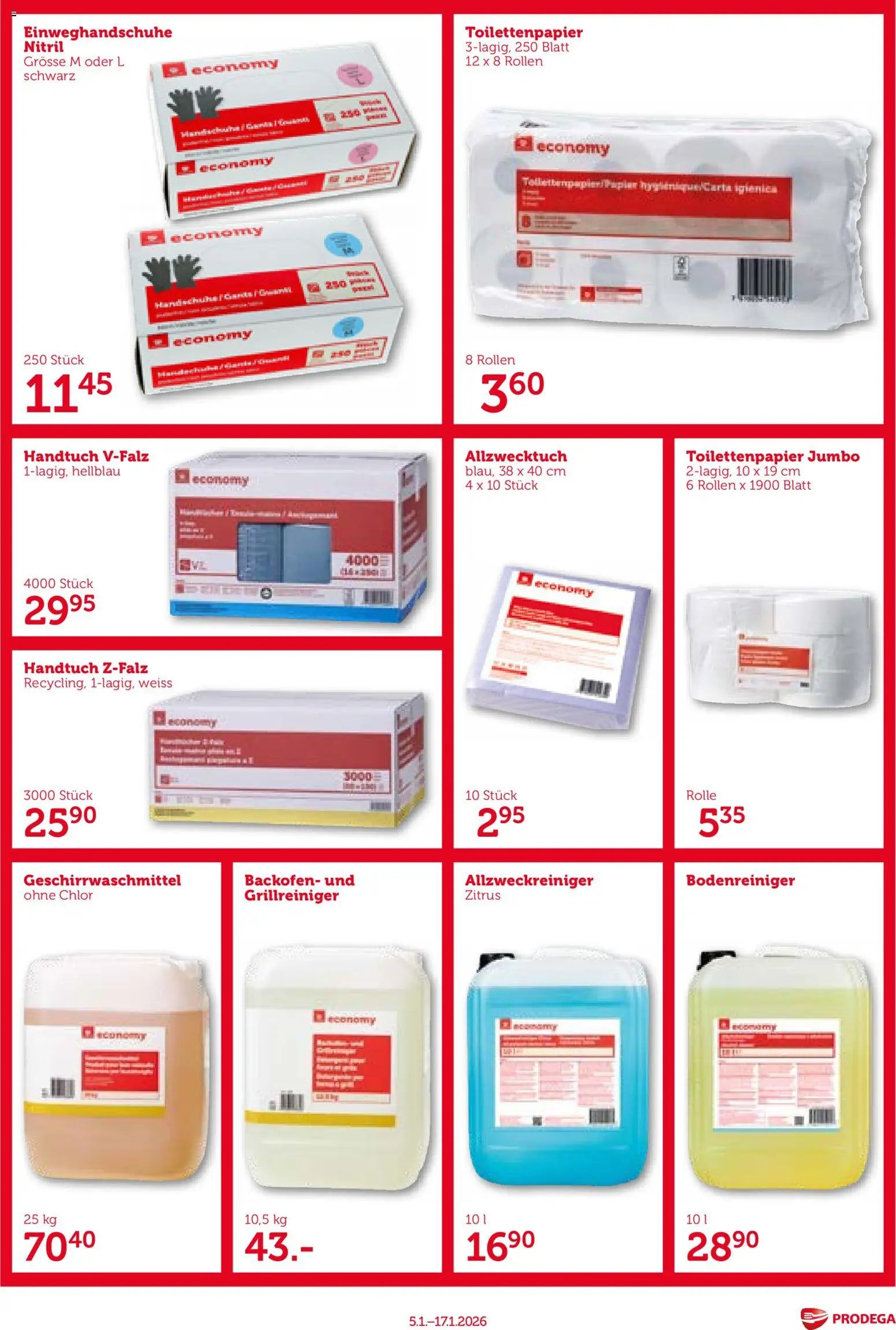 Prodega Aktionen Economy (2026-01-05 - 2026-01-17)