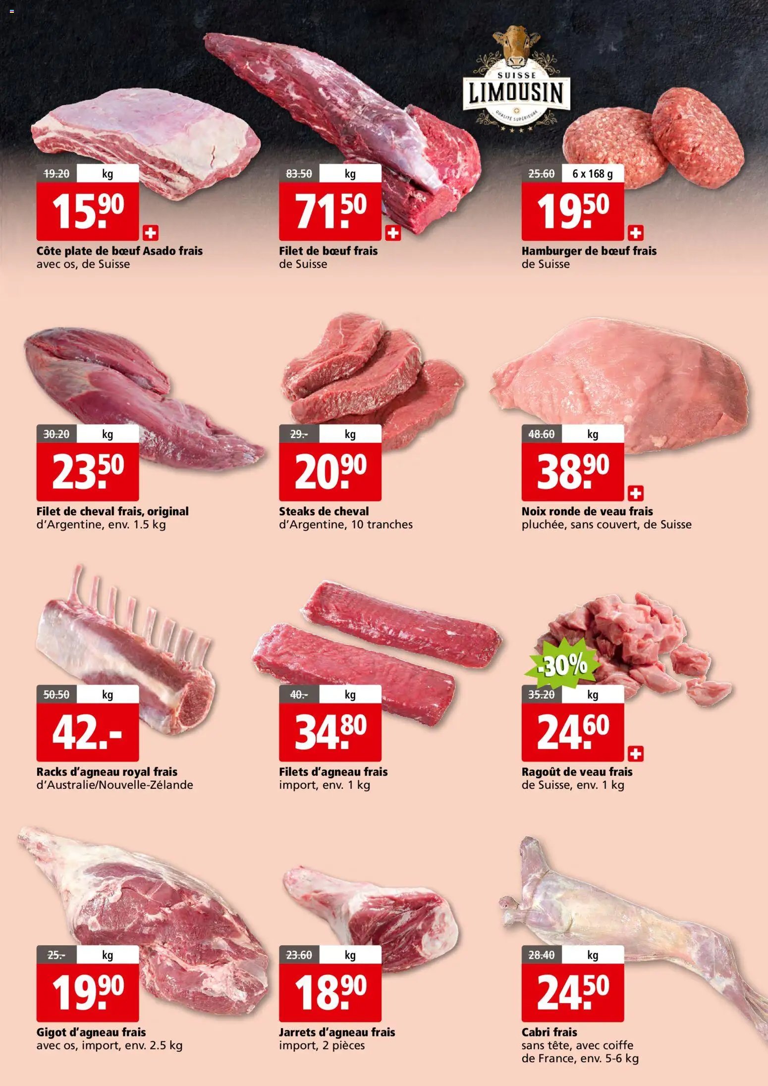 Aligro Aktionen Foire à la Viande Chavannes, Matran, Genève, Sion (2026-08-23 - 2026-08-28)