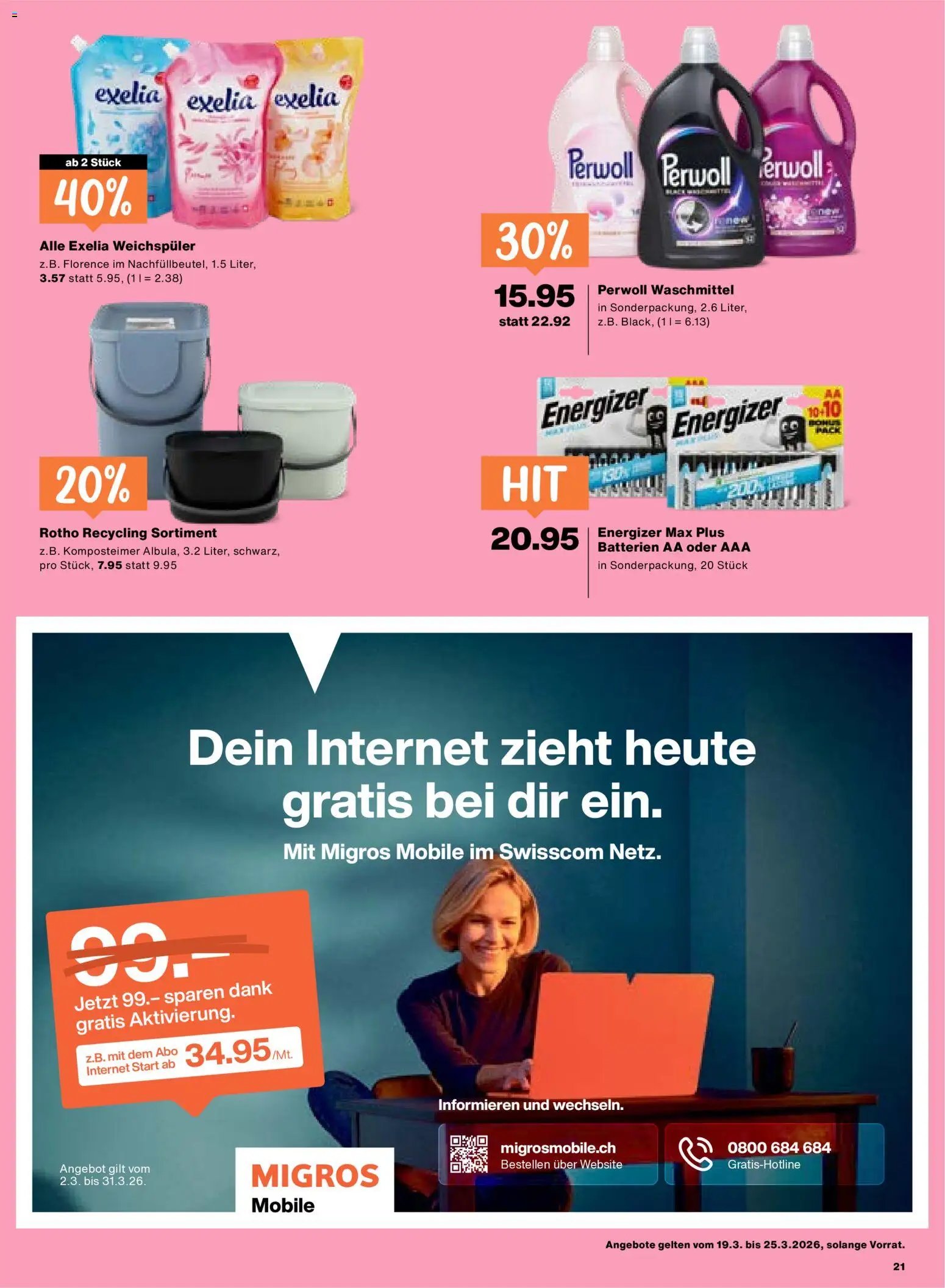 Migros aktionen (2026-03-19 - 2026-03-25) | 21