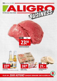 Aligro aktionen Business Chavannes, Matran, Genève, Sion (2026-03-09 - 2026-03-14)