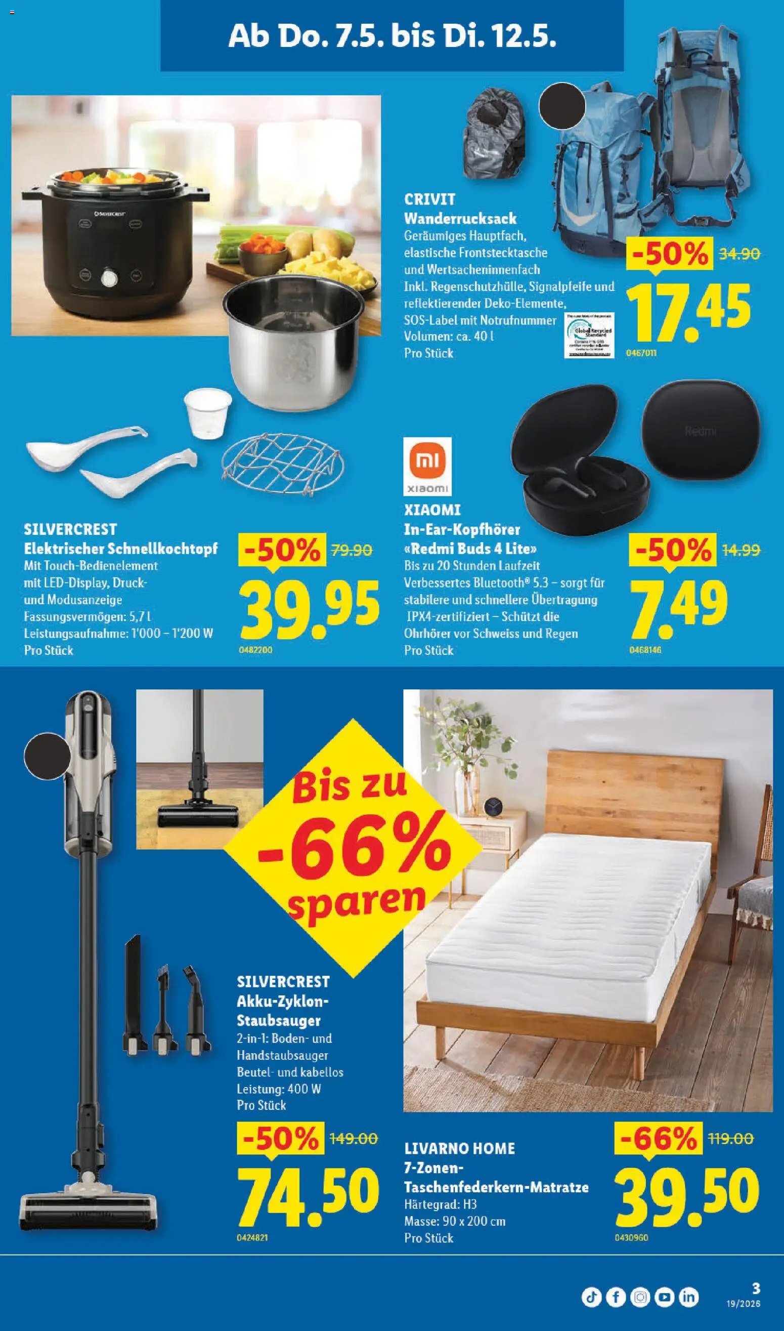 Lidl Aktionen Neueröffnung Luzern (2026-05-07 - 2026-05-12)