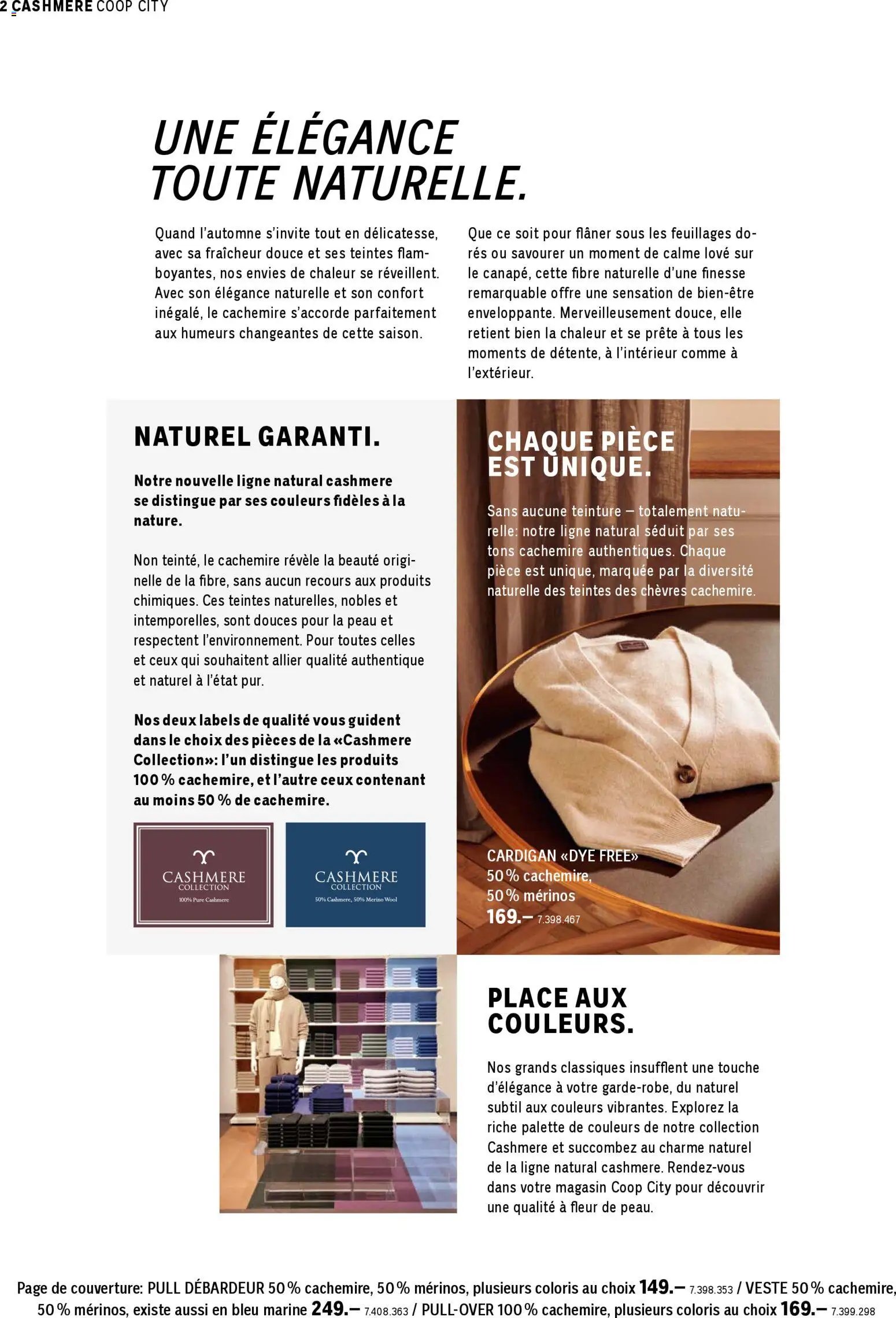 Coop City Aktionen Cashmere Kollektion FR (2026-01-23 - 2026-01-31)