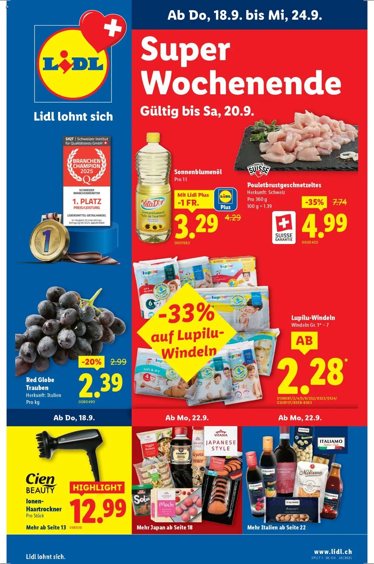 Lidl Aktionen (2025-09-18 - 2025-09-24)