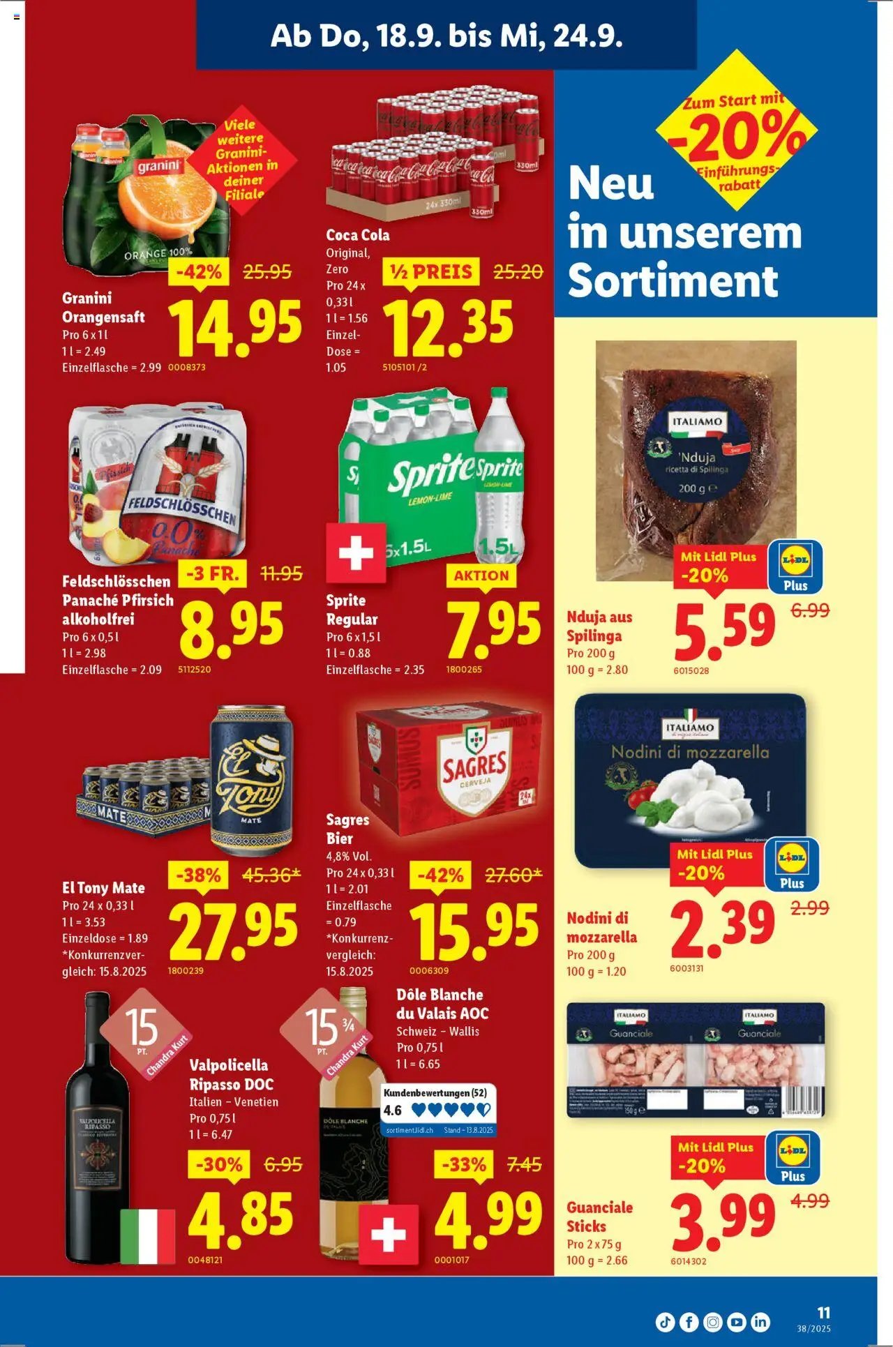 Lidl Aktionen (2025-09-18 - 2025-09-24)