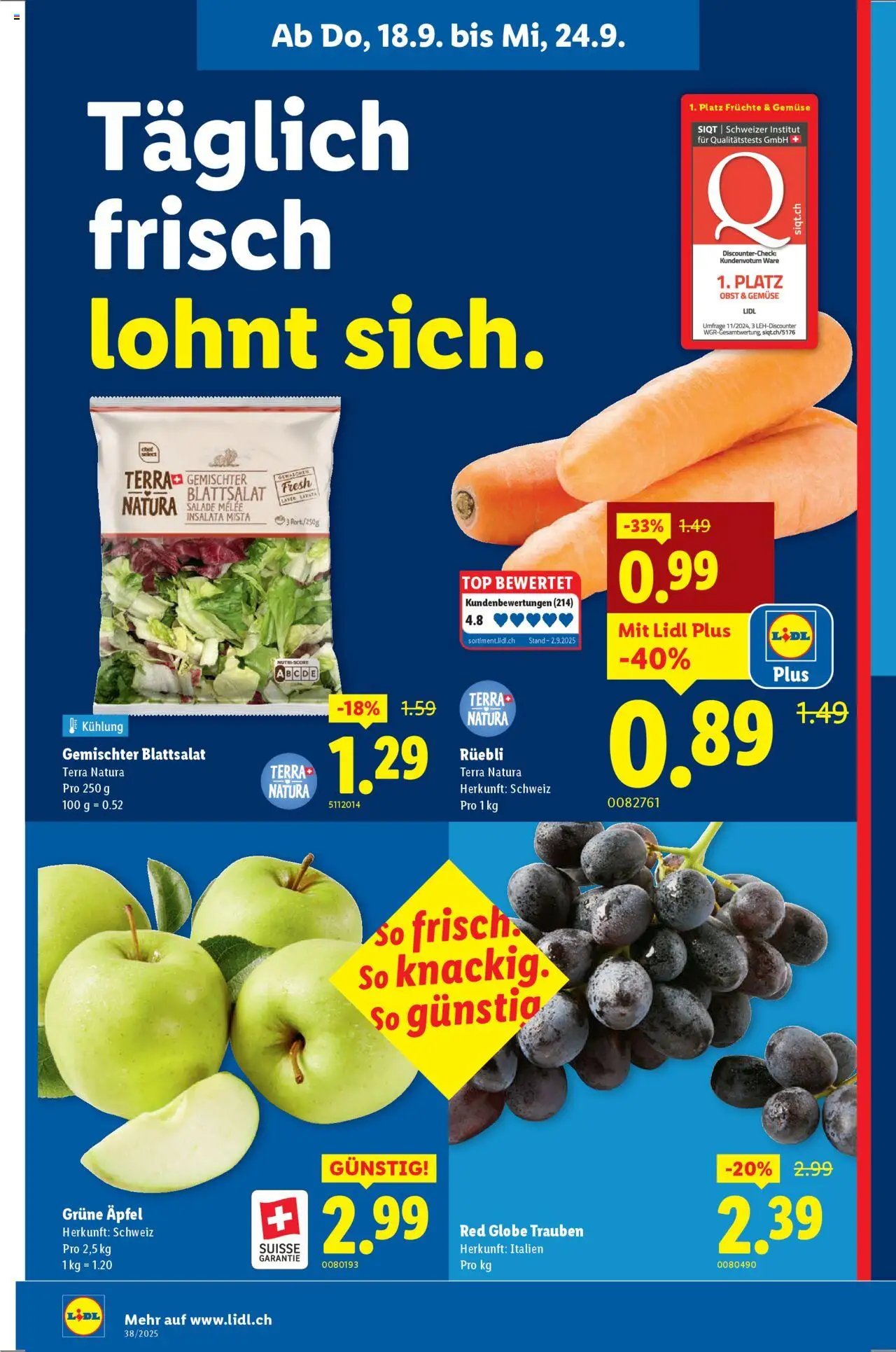 Lidl Aktionen (2025-09-18 - 2025-09-24)
