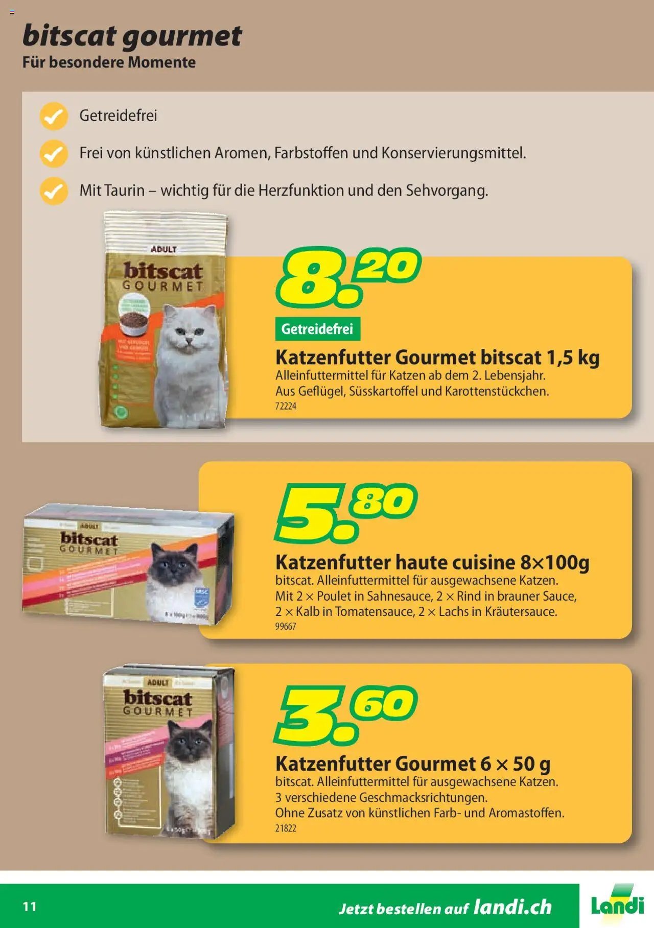 Landi Aktionen bitscat (2025-01-02 - 2025-12-31) | 11