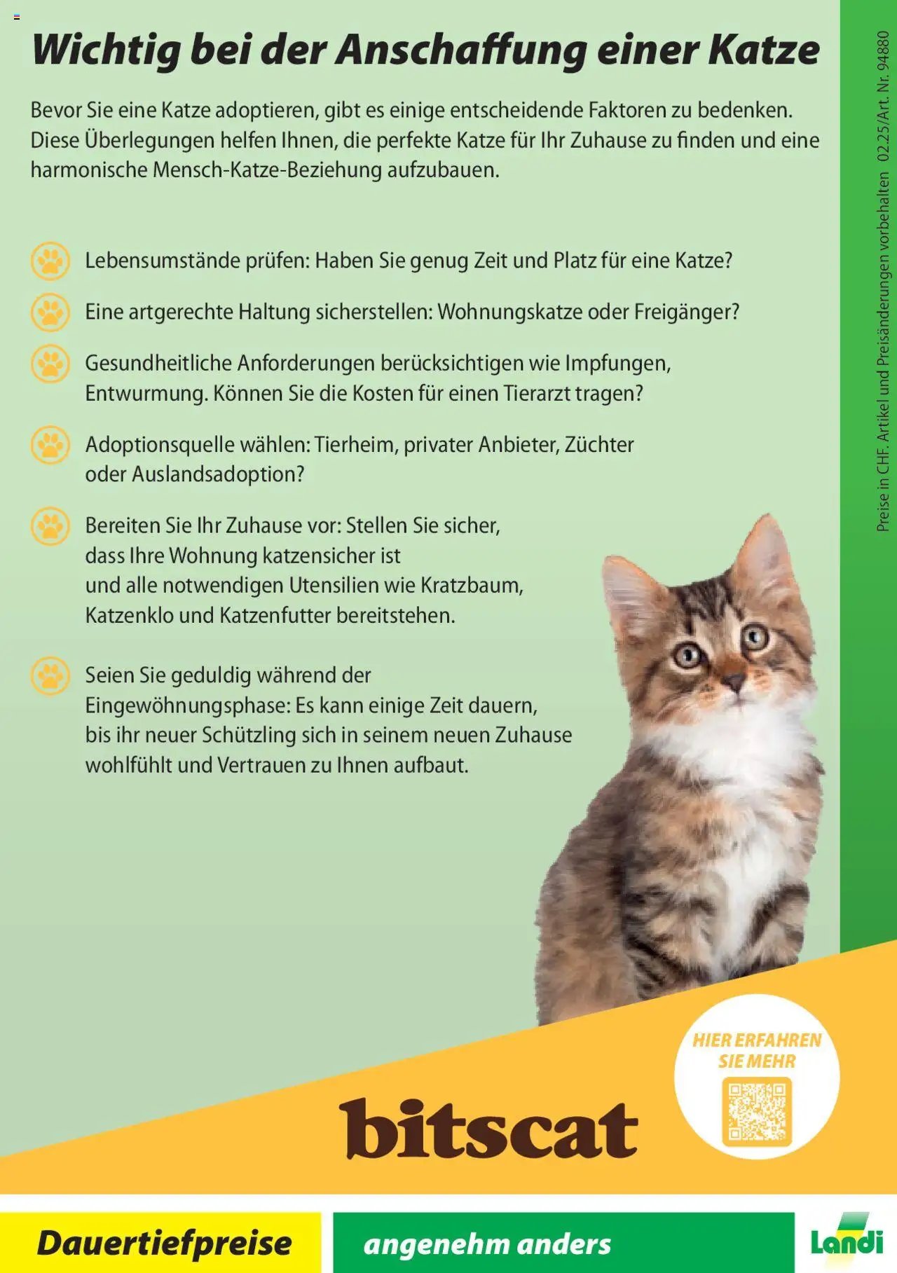 Landi Aktionen bitscat (2025-01-02 - 2025-12-31) | 16